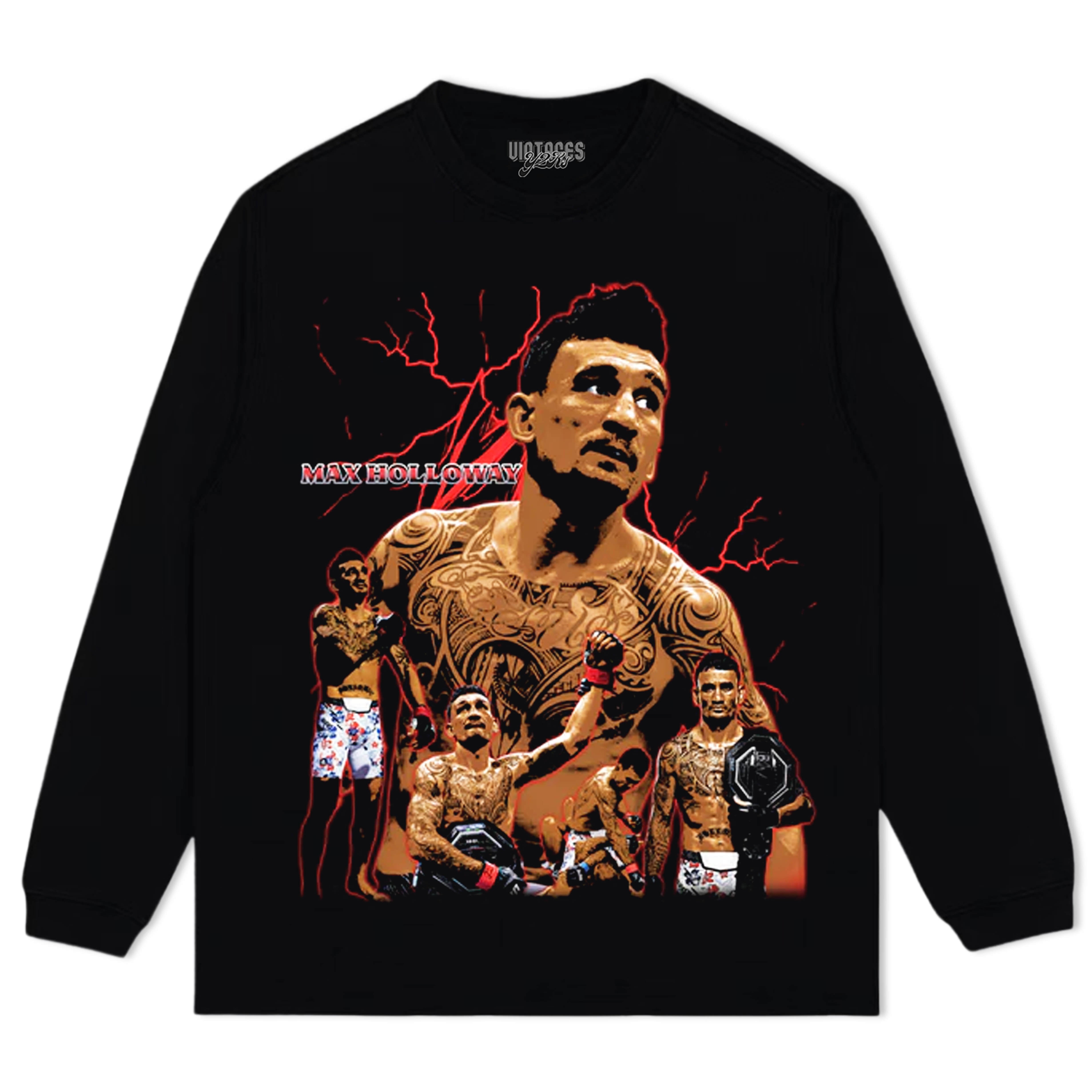 MAX HOLLOWAY & CHAMP TEE & LS & HOODIE