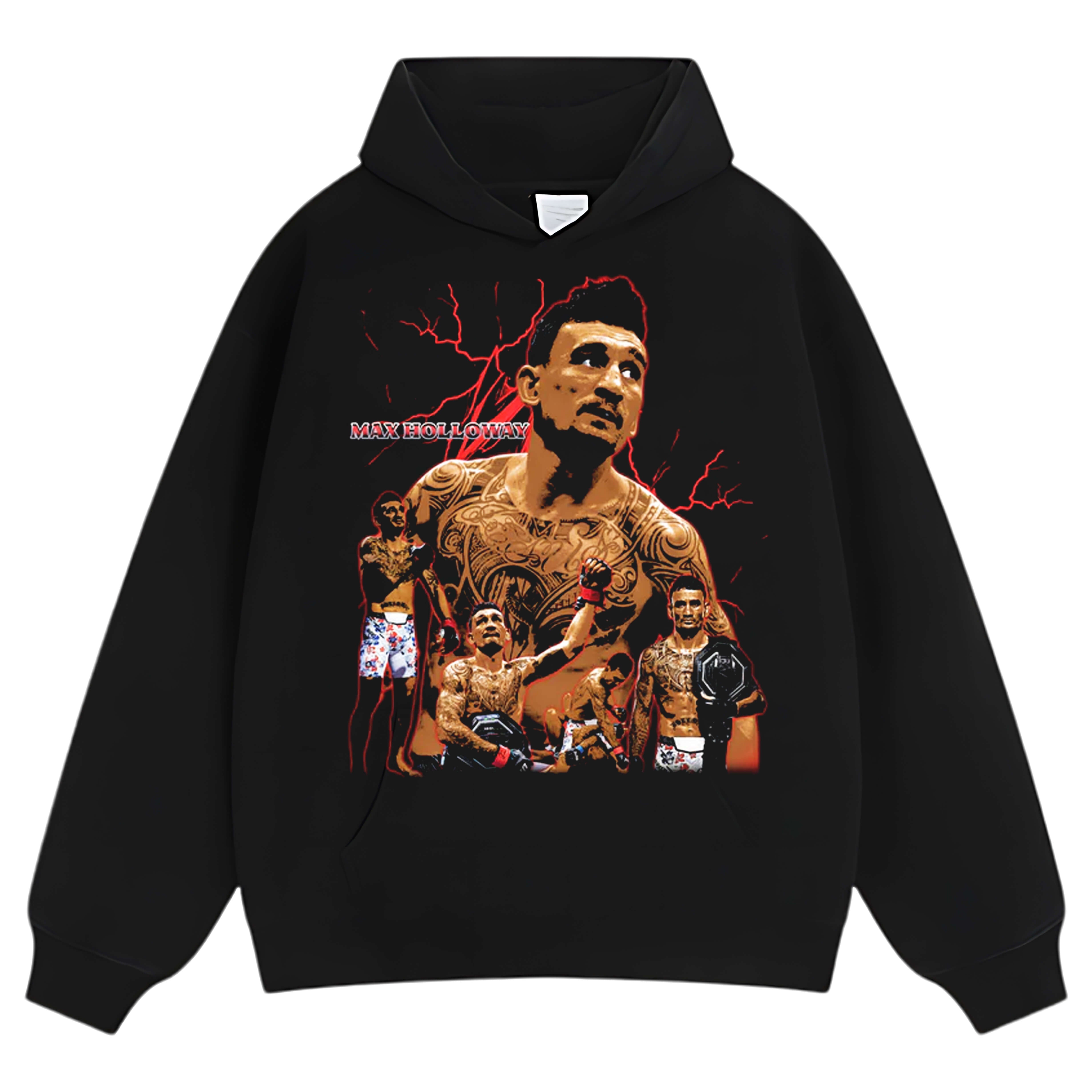 MAX HOLLOWAY & CHAMP TEE & LS & HOODIE