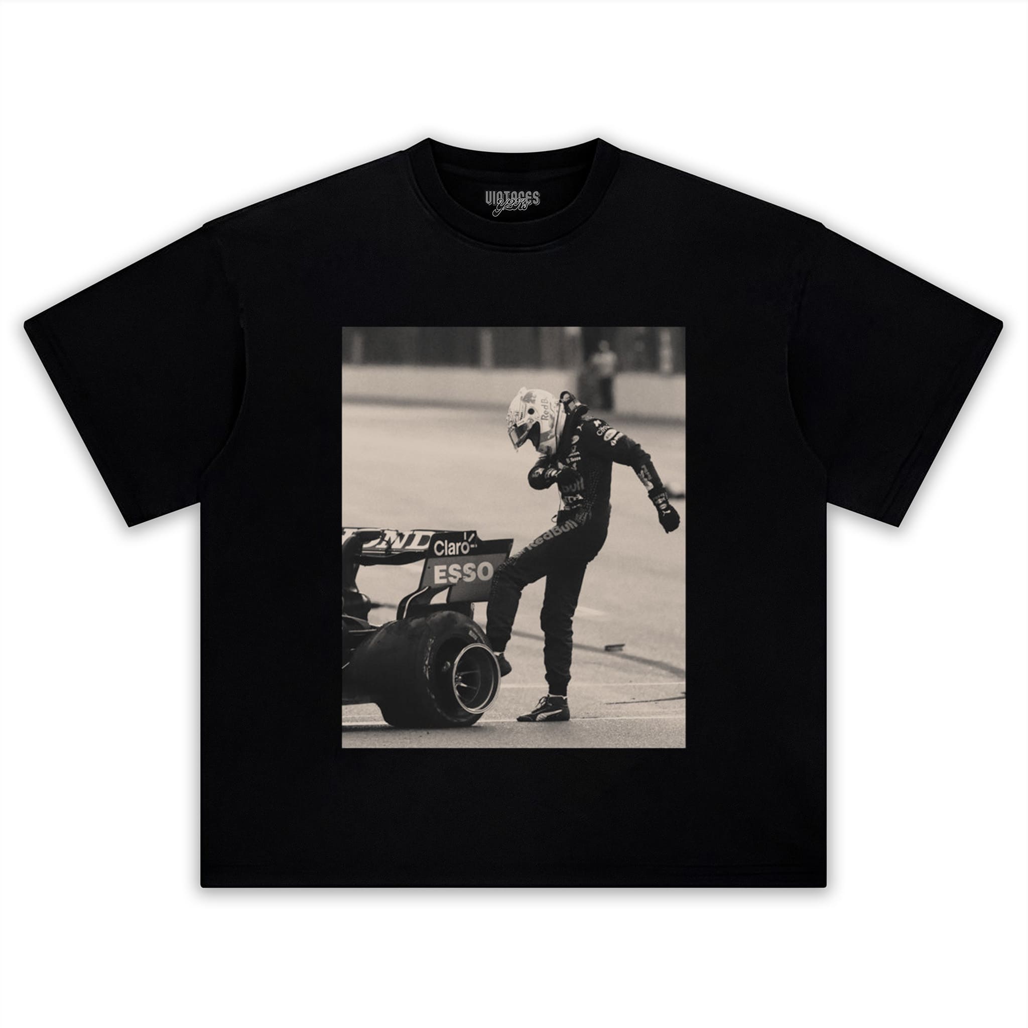 MAX VERSTAPPEN - KICK THE TIRES TANK TOP & TEE & LONG SLEEVE & LAYERED LS & HOODIE