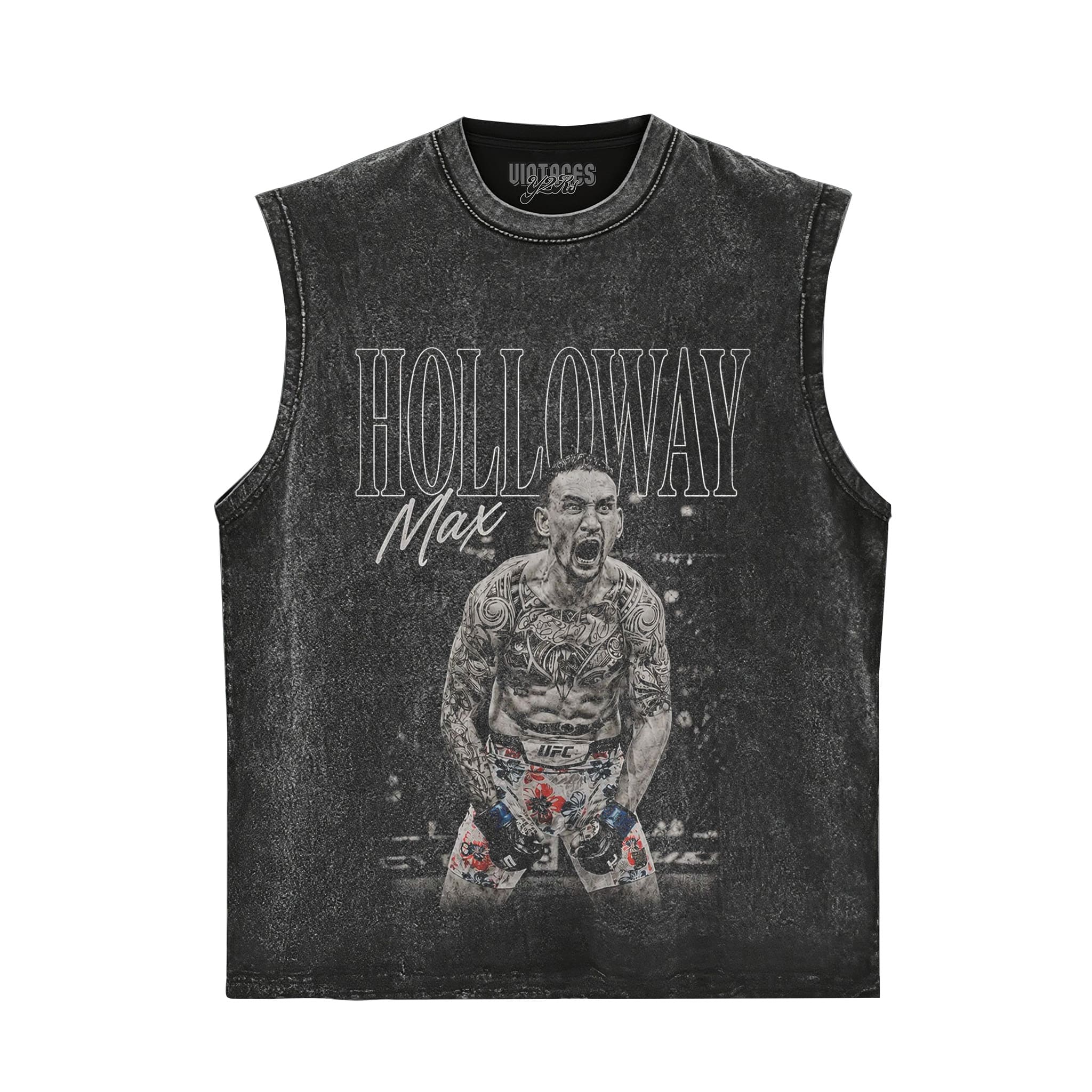 MAX HOLLOWAY VINTAGE MMA FIGHTER TANK TOP & TEE & LONG SLEEVE & LAYERED LS & HOODIE