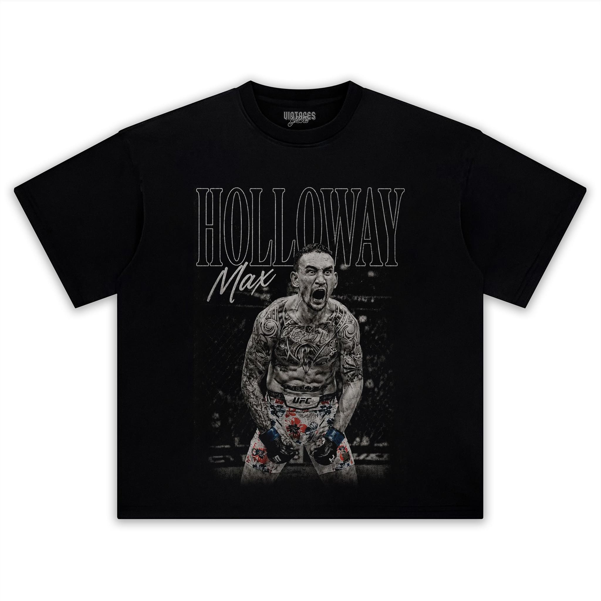 MAX HOLLOWAY VINTAGE MMA FIGHTER TANK TOP & TEE & LONG SLEEVE & LAYERED LS & HOODIE