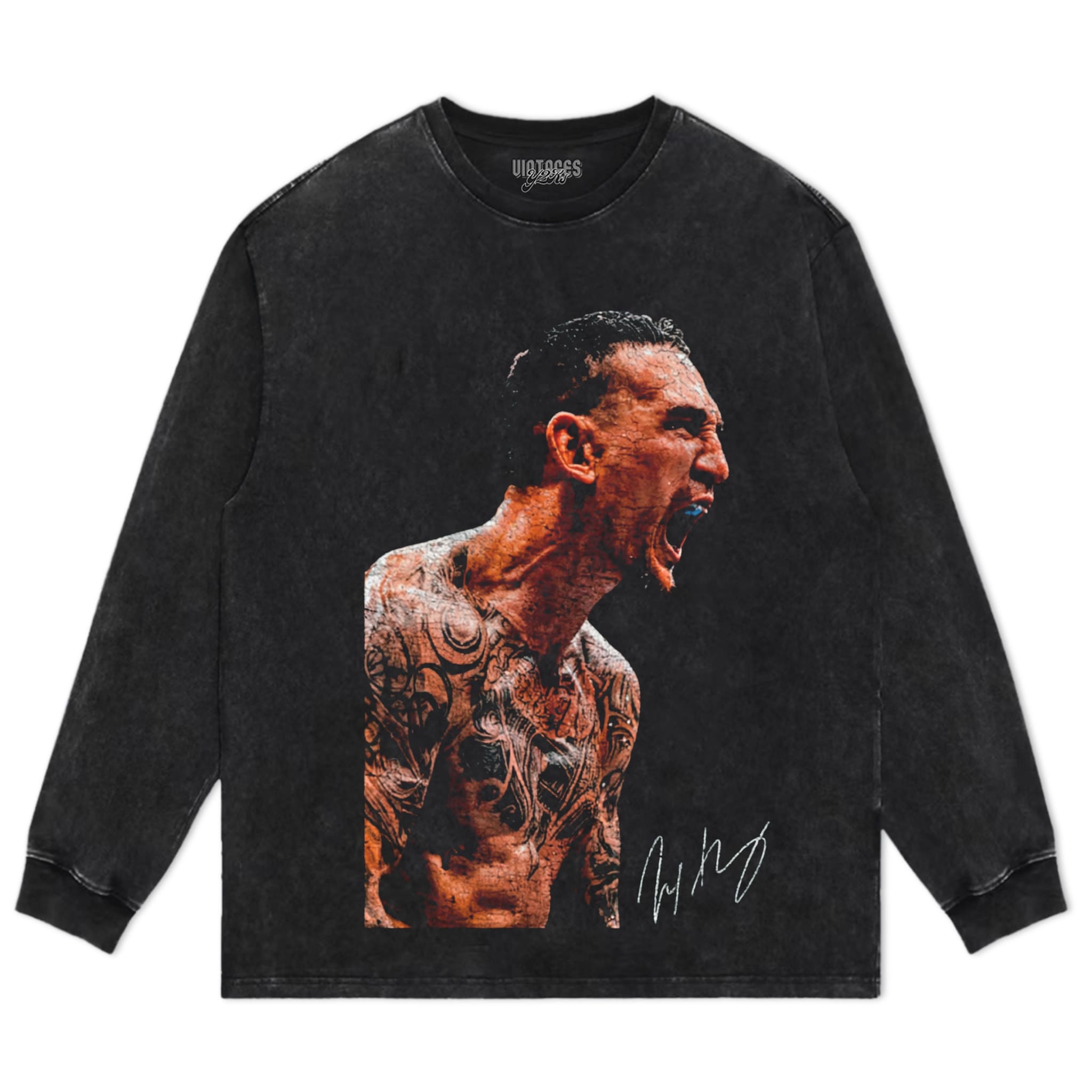 MAX HOLLOWAY VINTAGE MMA FIGHTER V2 TANK TOP & TEE & LONG SLEEVE & LAYERED LS & HOODIE