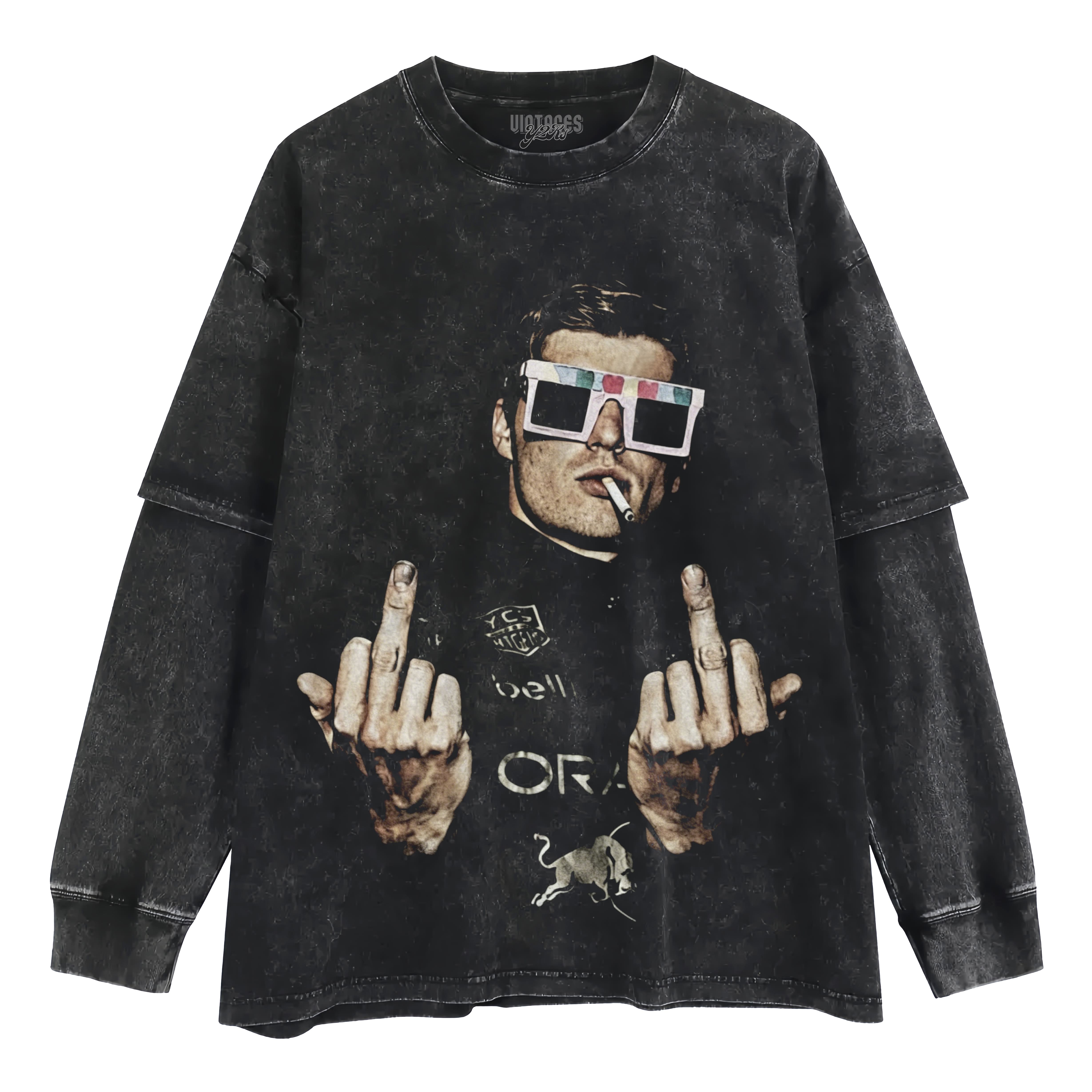 MAX VERSTAPPEN 2026 MIDDLE FINGER V3 TANK TOP & TEE & LONG SLEEVE & LAYERED LS & HOODIE