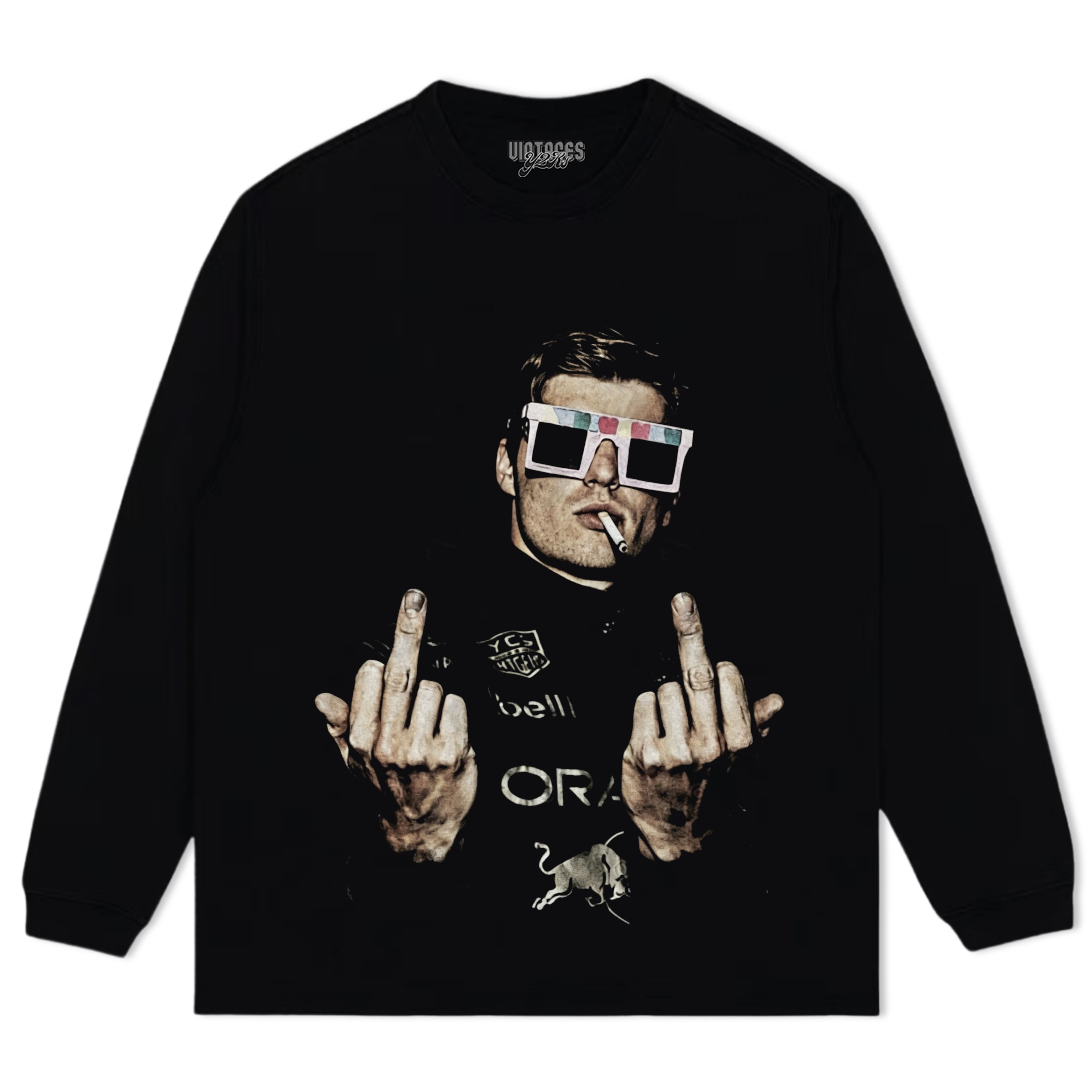 MAX VERSTAPPEN 2026 MIDDLE FINGER V3 TANK TOP & TEE & LONG SLEEVE & LAYERED LS & HOODIE