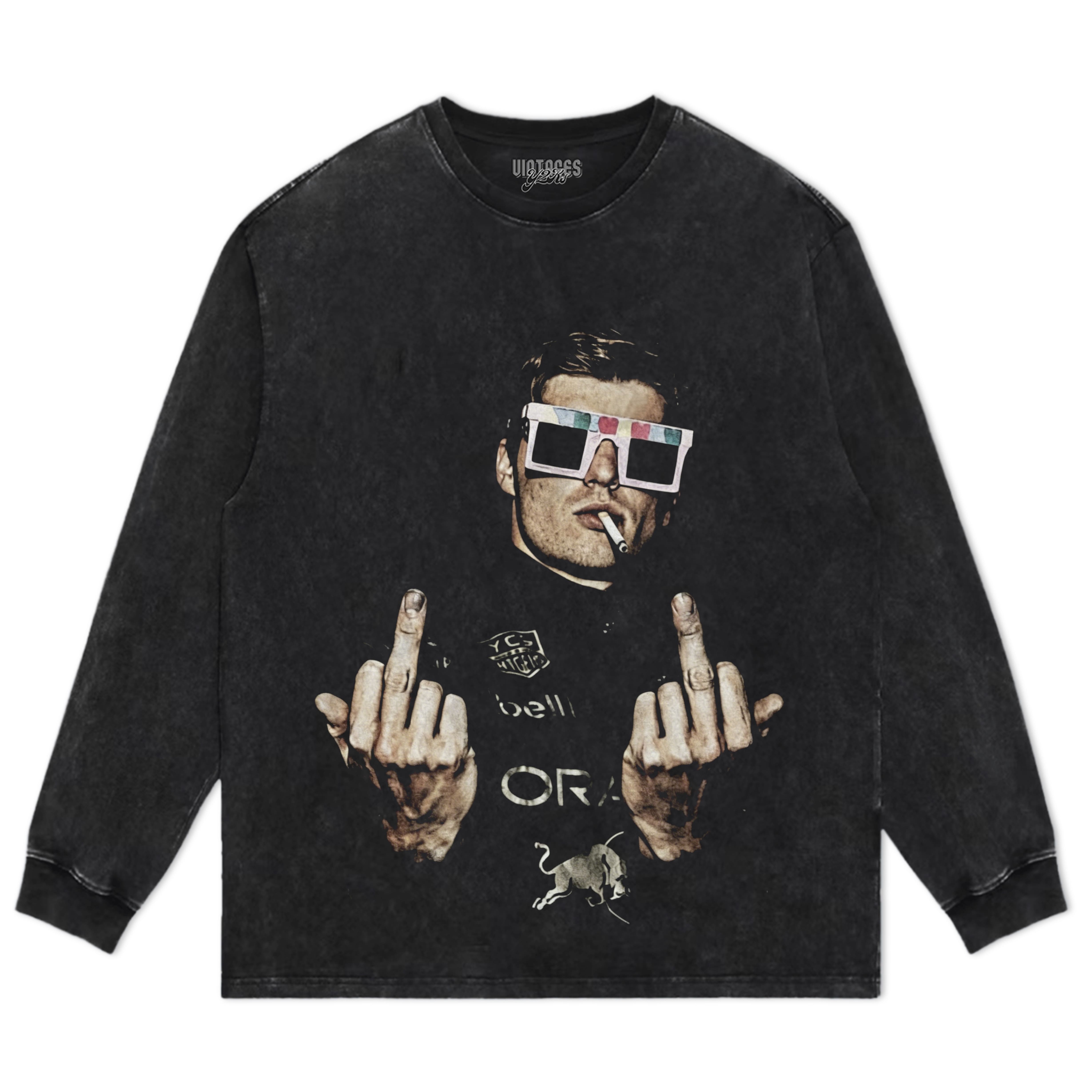 MAX VERSTAPPEN 2026 MIDDLE FINGER V3 TANK TOP & TEE & LONG SLEEVE & LAYERED LS & HOODIE