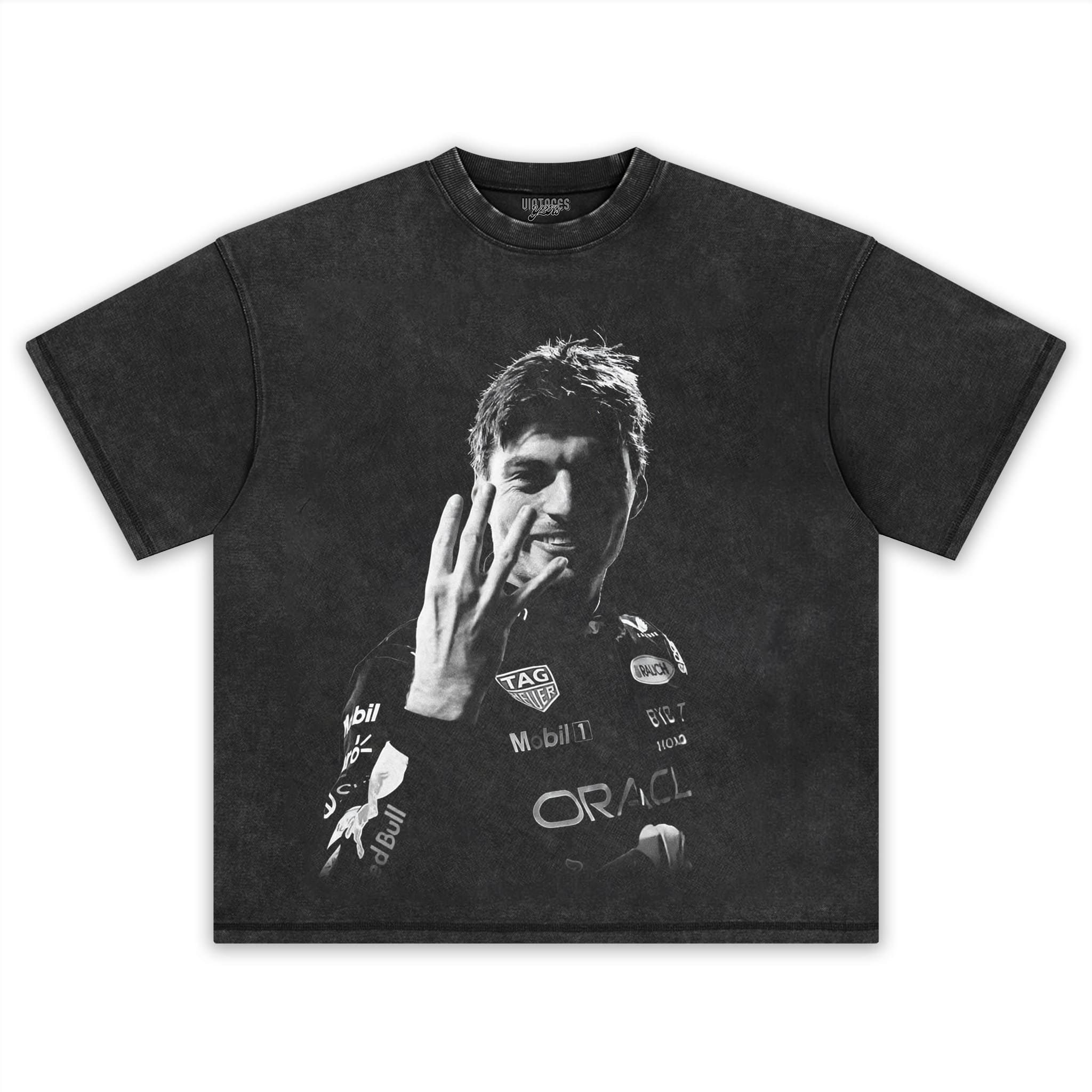 MAX VERSTAPPEN 4 BLACK AND WHITE TANK TOP & TEE & LONG SLEEVE & LAYERED LS & HOODIE