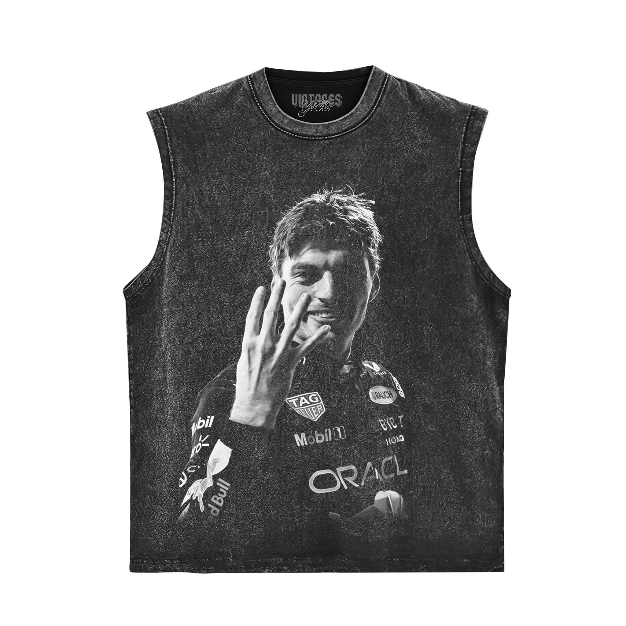 MAX VERSTAPPEN 4 BLACK AND WHITE TANK TOP & TEE & LONG SLEEVE & LAYERED LS & HOODIE