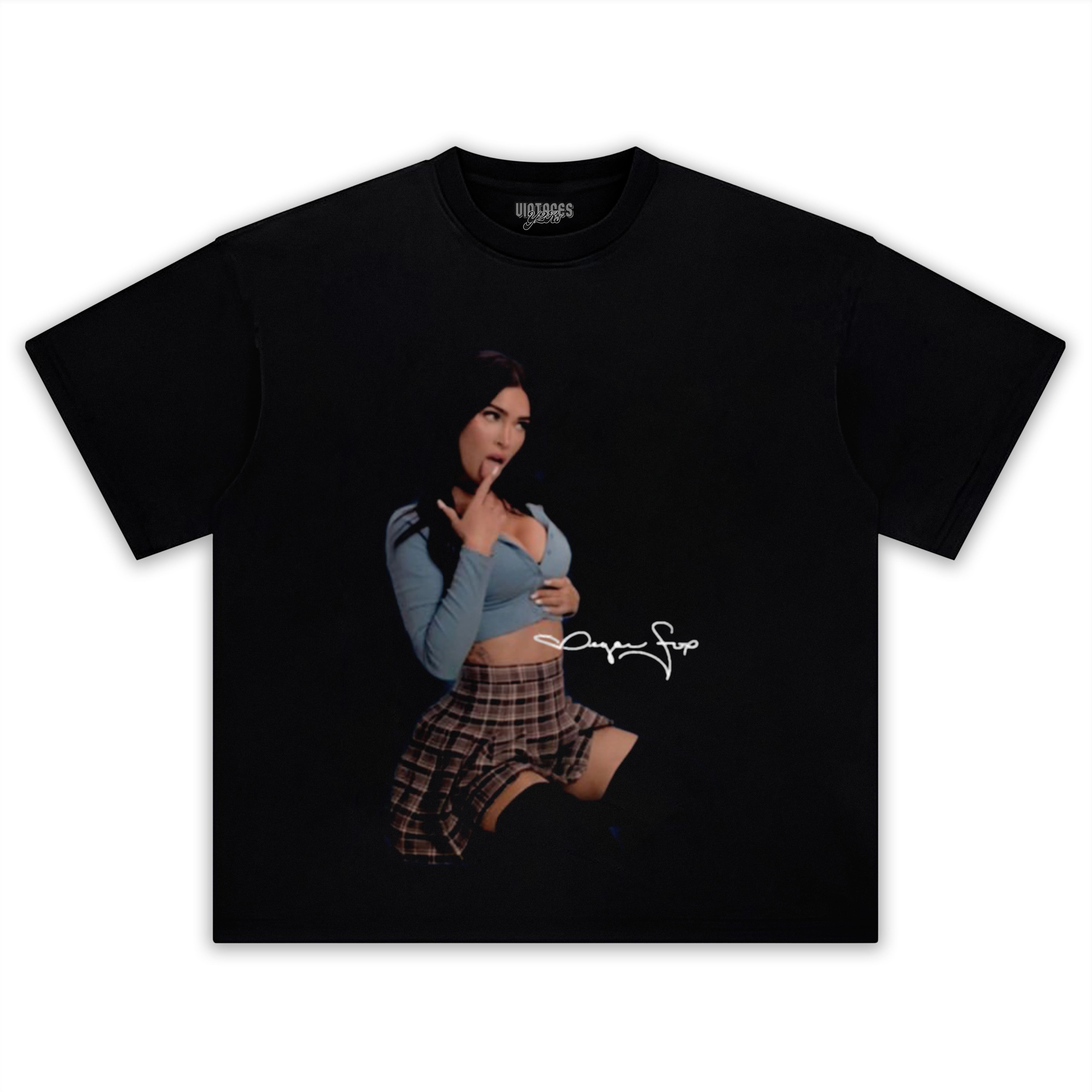 MEGAN FOX SEXY SIGNATURE TANK TOP & TEE & LONG SLEEVE & LAYERED LS & HOODIE