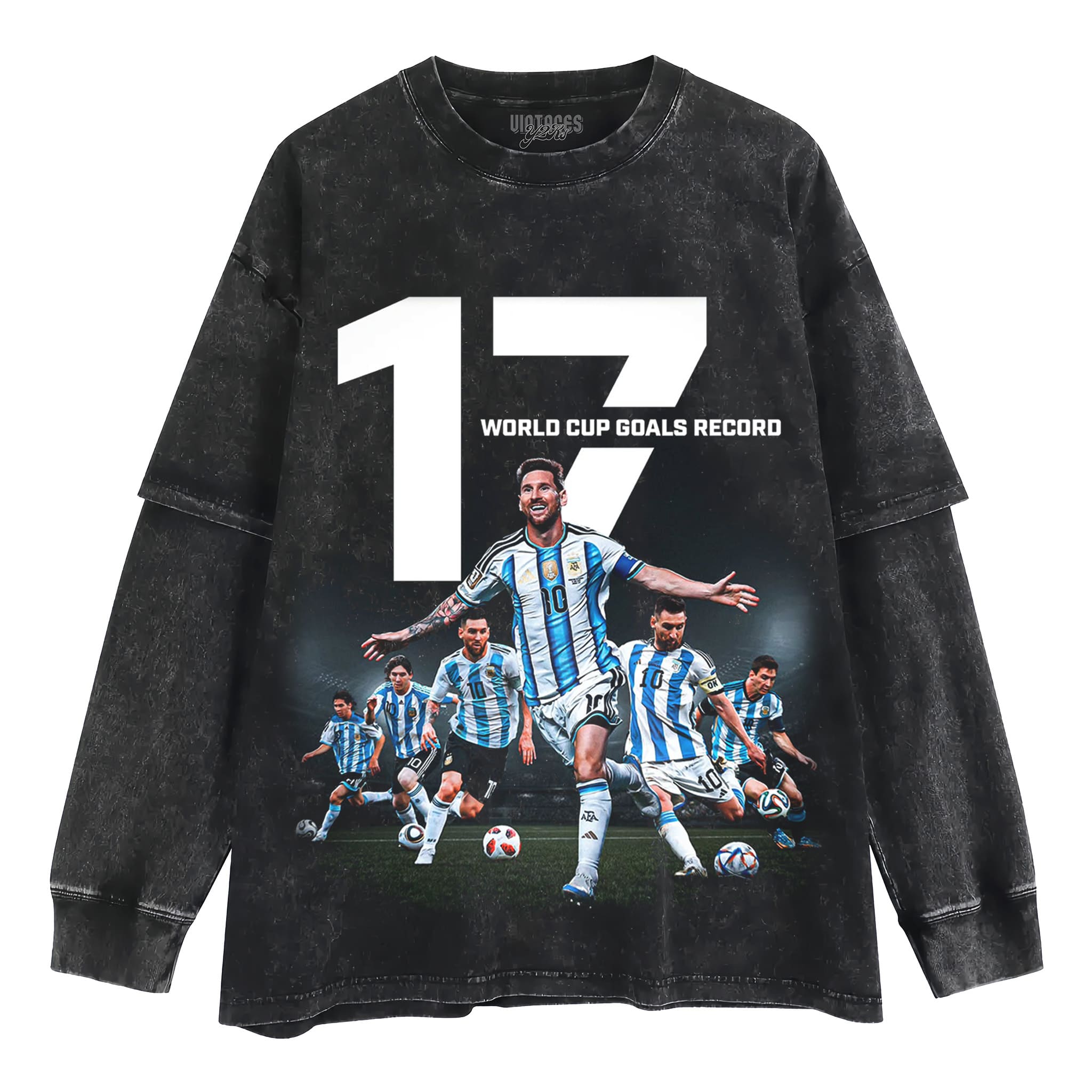 MESSI WORLD CUP GOALS RECORD TANK TOP & TEE & LONG SLEEVE & LAYERED LS & HOODIE