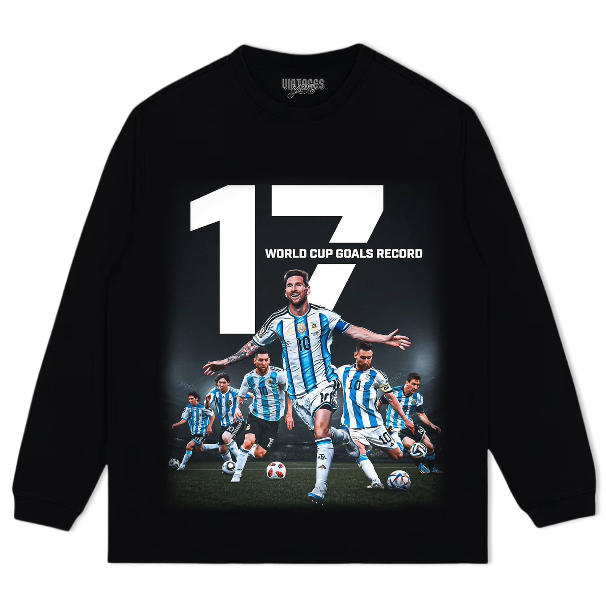 MESSI WORLD CUP GOALS RECORD TANK TOP & TEE & LONG SLEEVE & LAYERED LS & HOODIE