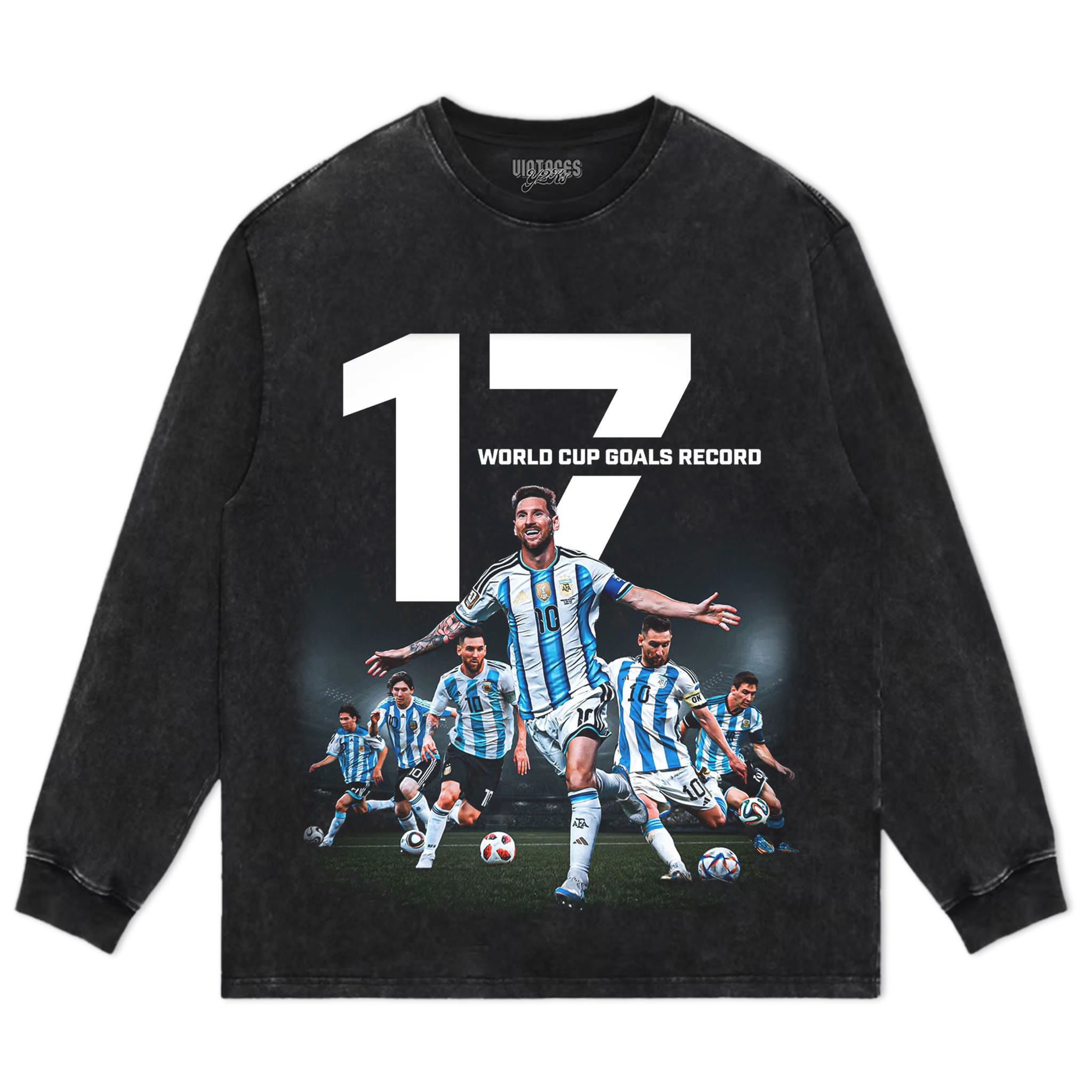 MESSI WORLD CUP GOALS RECORD TANK TOP & TEE & LONG SLEEVE & LAYERED LS & HOODIE