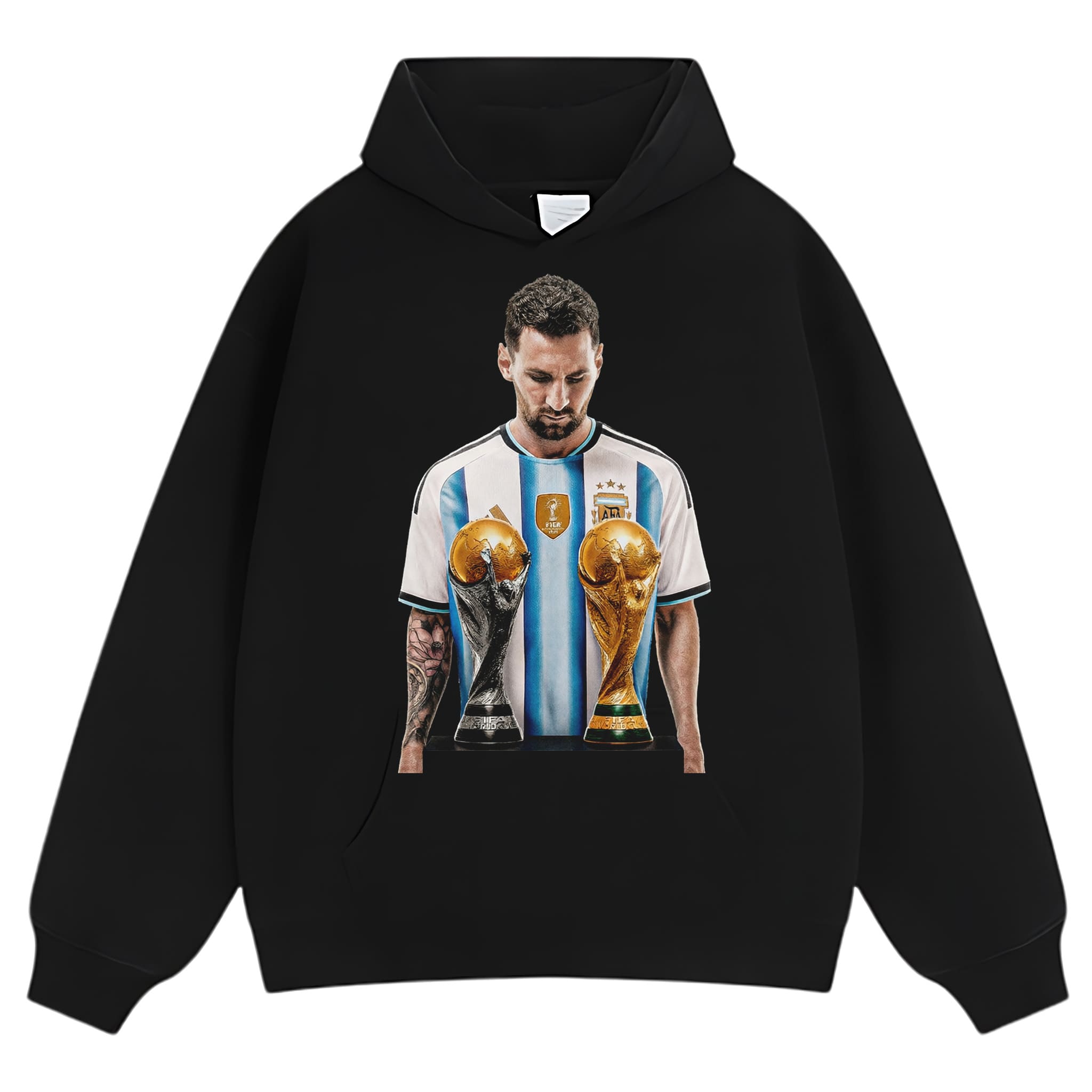 MESSI - FIFA WORLD CUP TROPHY TANK TOP & TEE & LONG SLEEVE & LAYERED LS & HOODIE