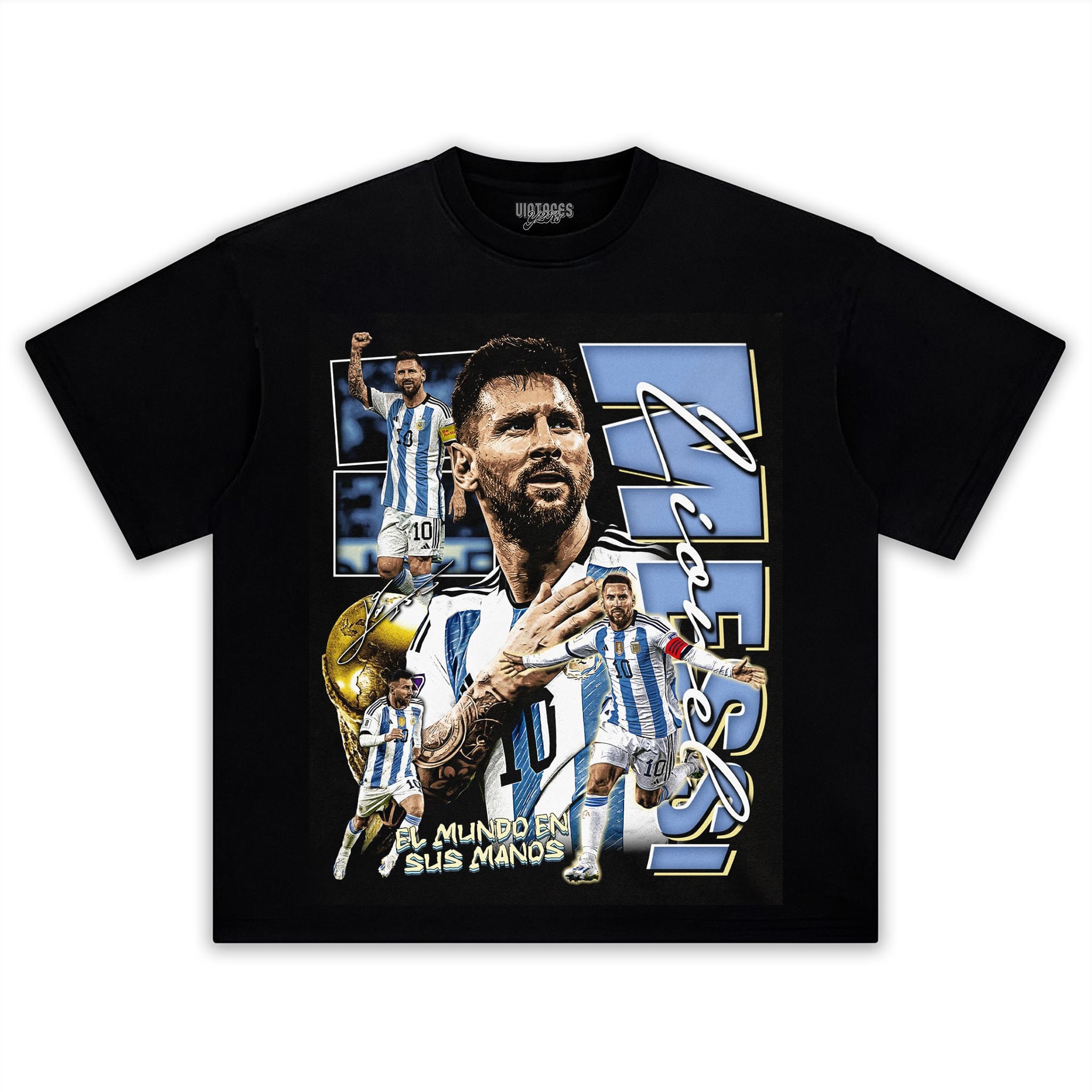MESSI - GOAT V2 TANK TOP & TEE & LONG SLEEVE & LAYERED LS & HOODIE