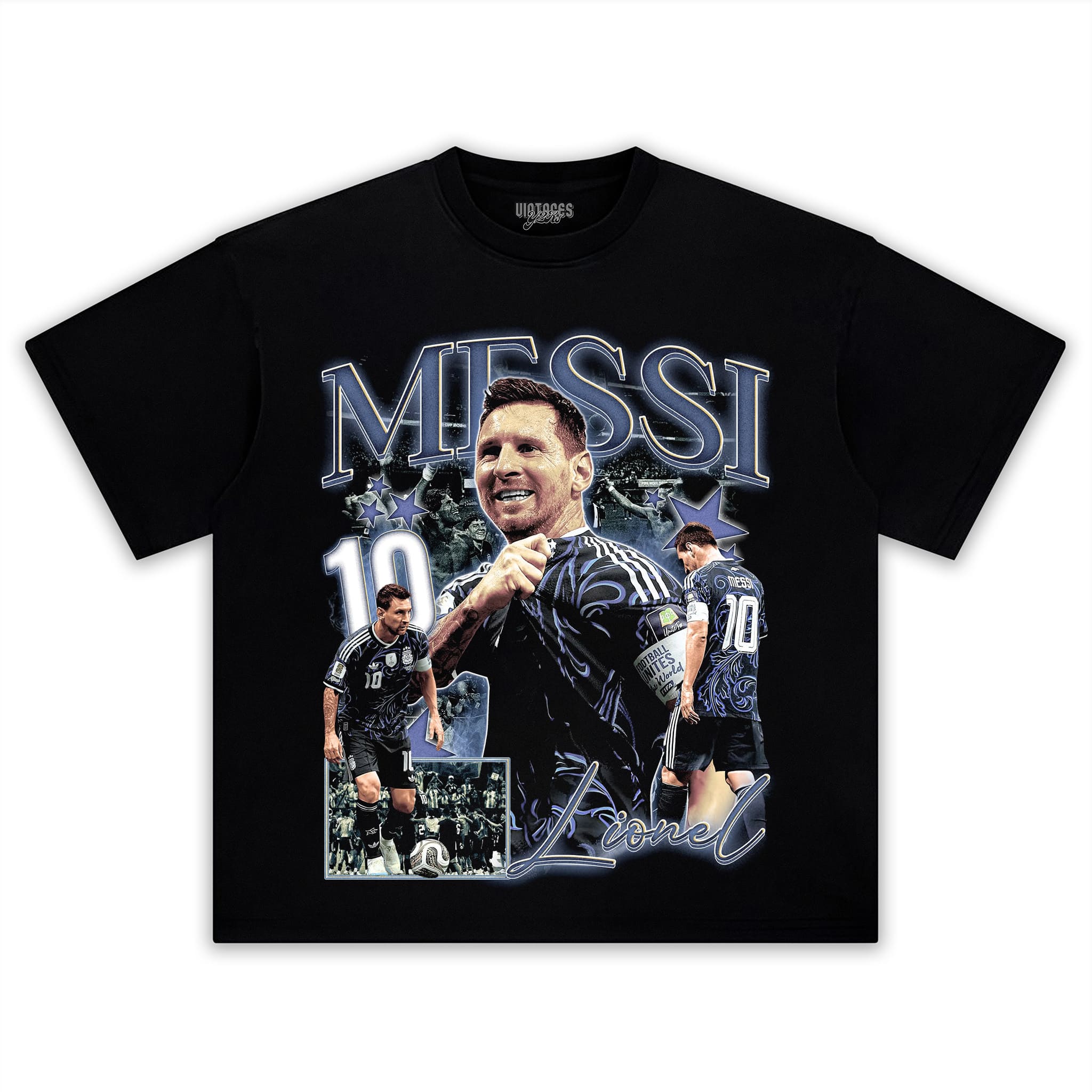 MESSI - GOAT V4 TANK TOP & TEE & LONG SLEEVE & LAYERED LS & HOODIE