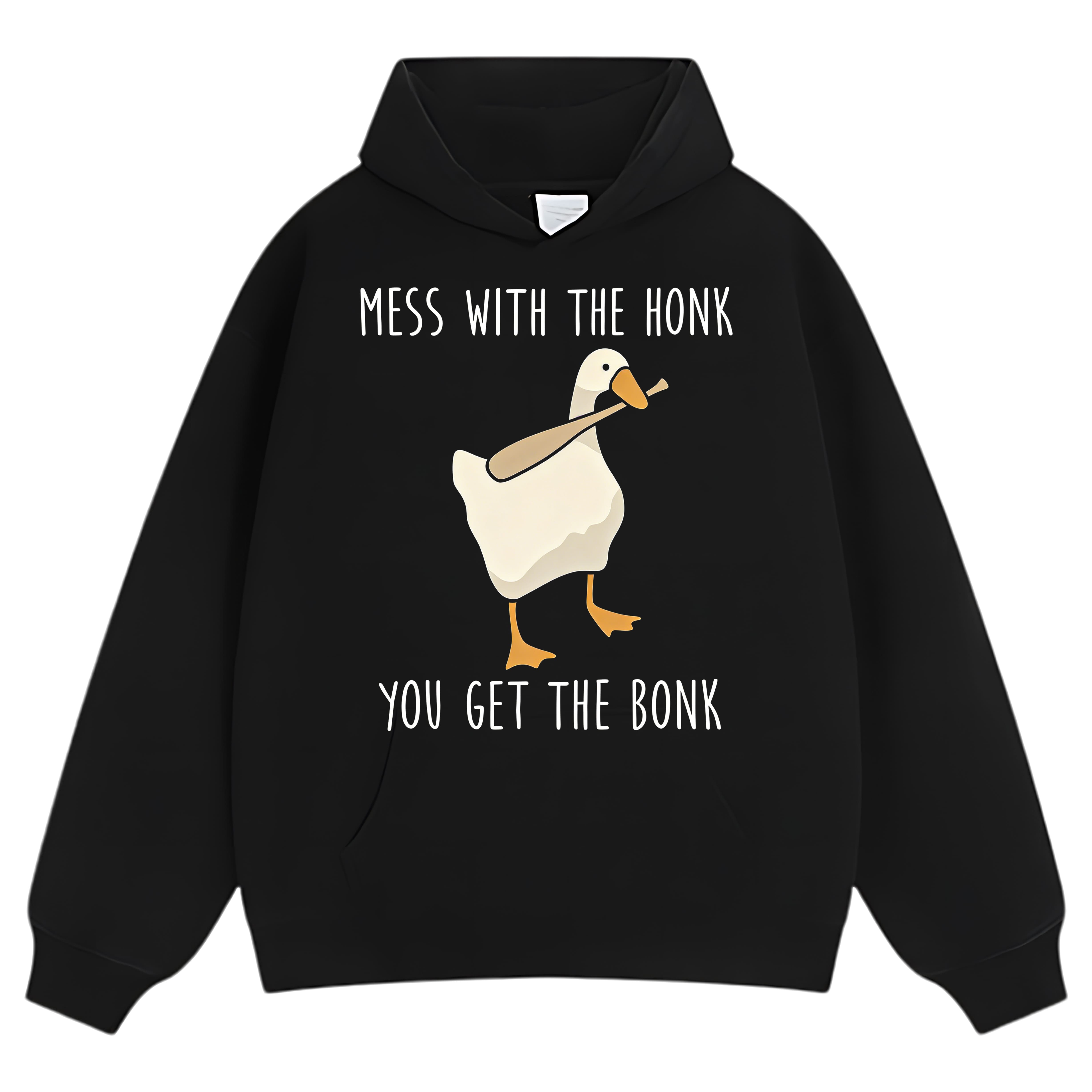 MESS WITH THE HONK YOU GET THE BONK GOOSE MEME TEE & LS & HOODIE