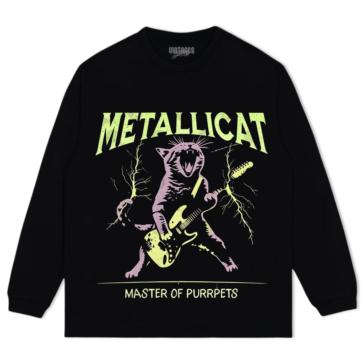METALLICA - ROCK CAT TANK TOP & TEE & LONG SLEEVE & LAYERED LS & HOODIE