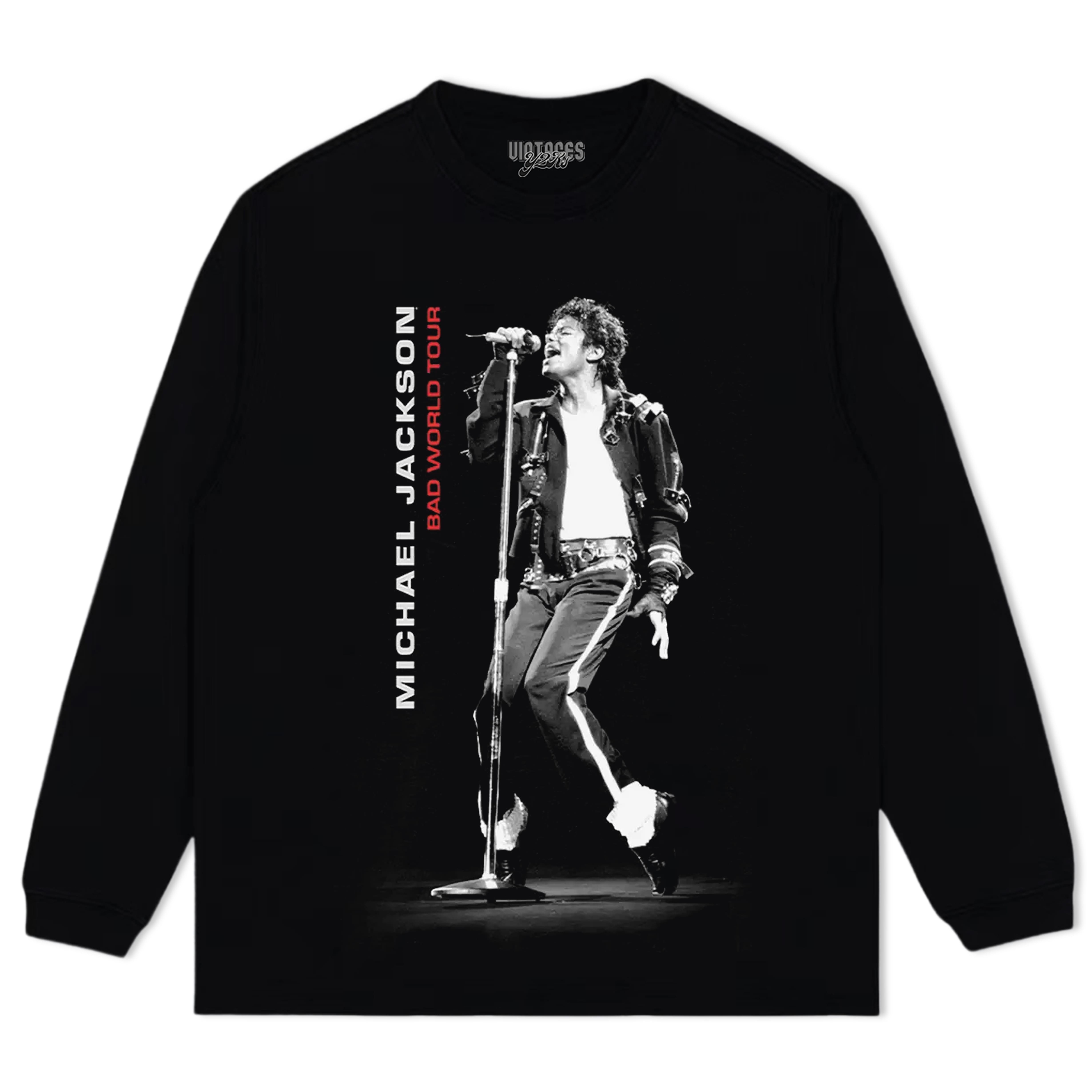 MICHAEL JACKSON BAD WORLD TOUR TANK TOP & TEE & LONG SLEEVE & LAYERED LS & HOODIE