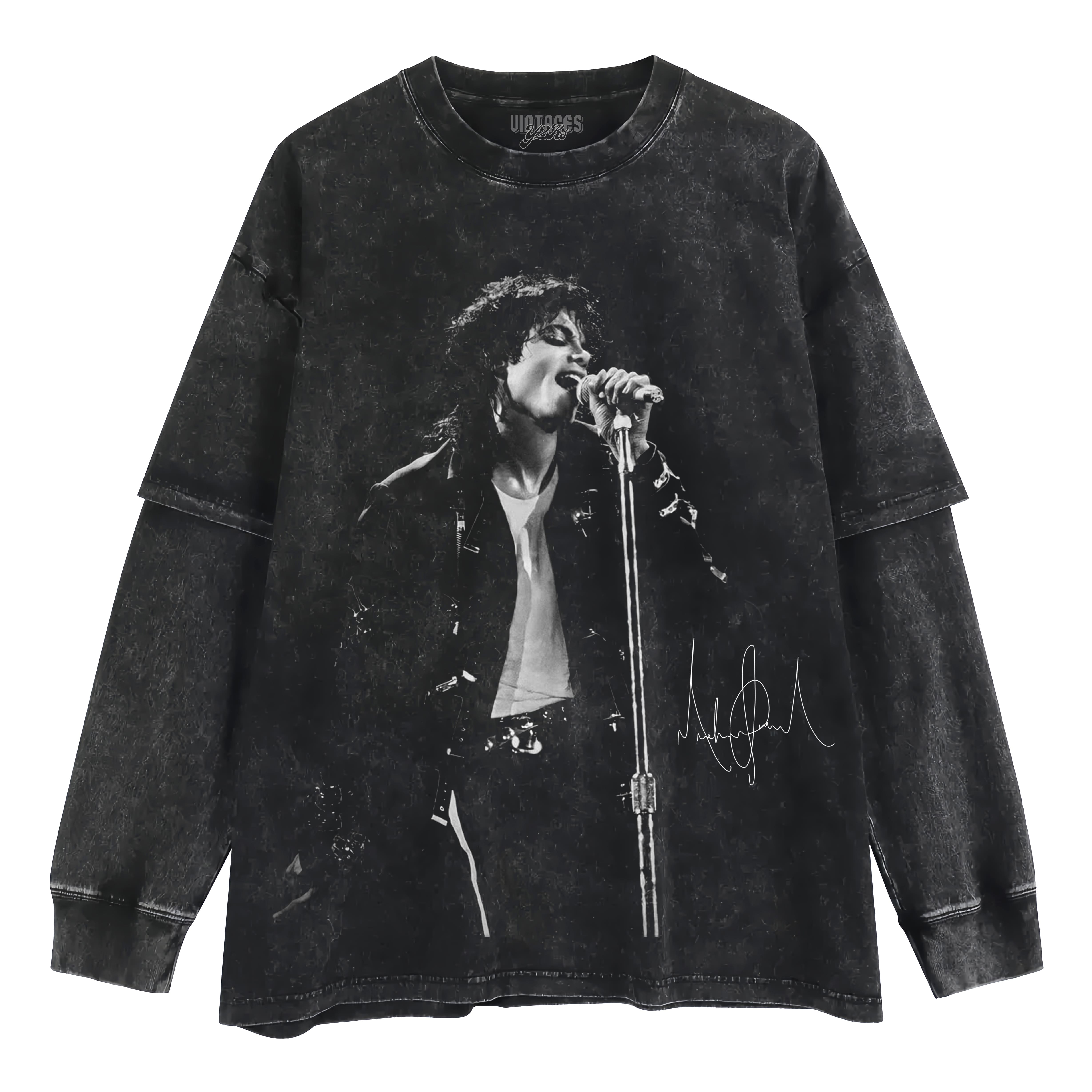 MICHAEL JACKSON SIGNATURE LAYERED LONG SLEEVE