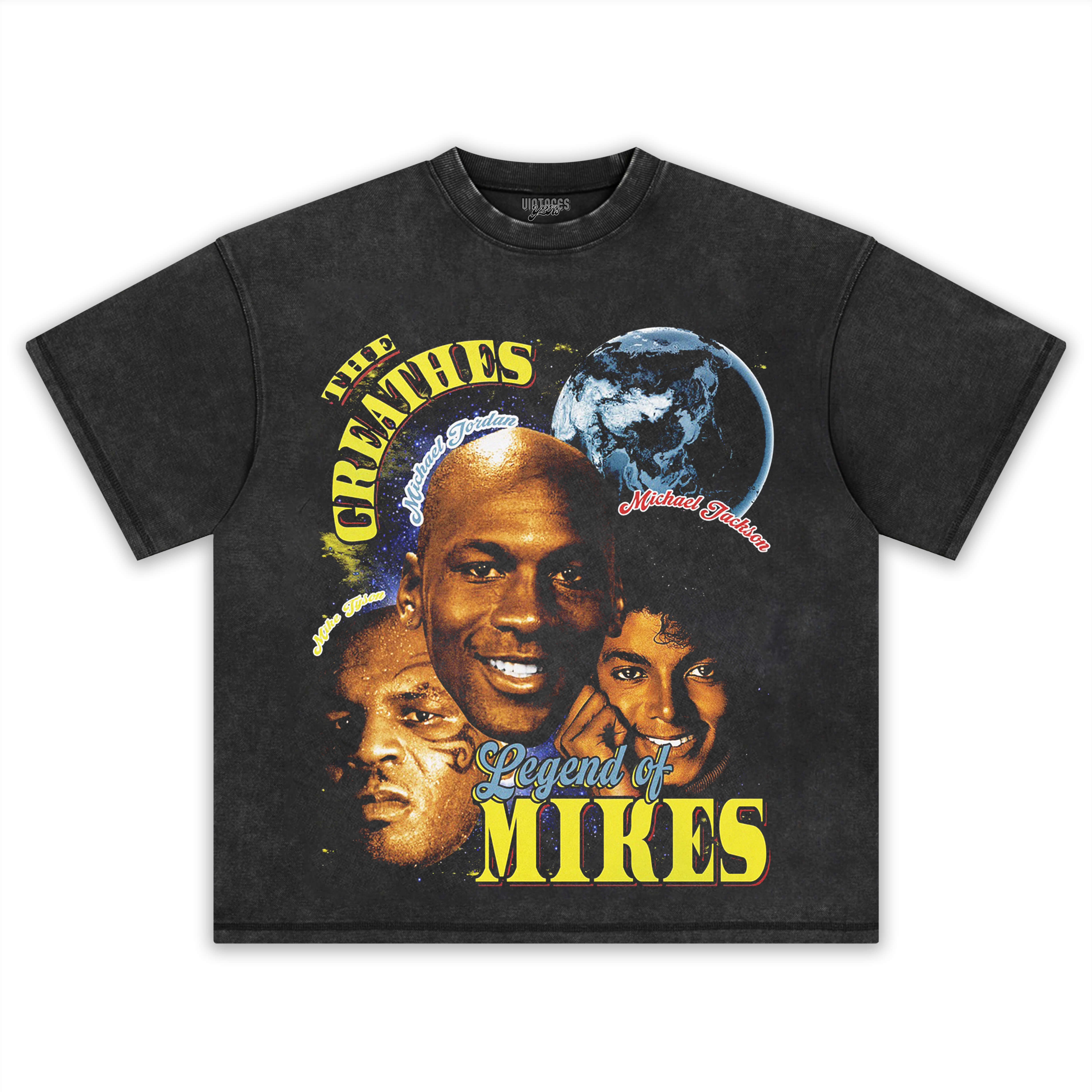 MICHAEL JORDAN & MICHAEL JACKSON & MIKE TYSON VINTAGE 90S TEE & LS & HOODIE