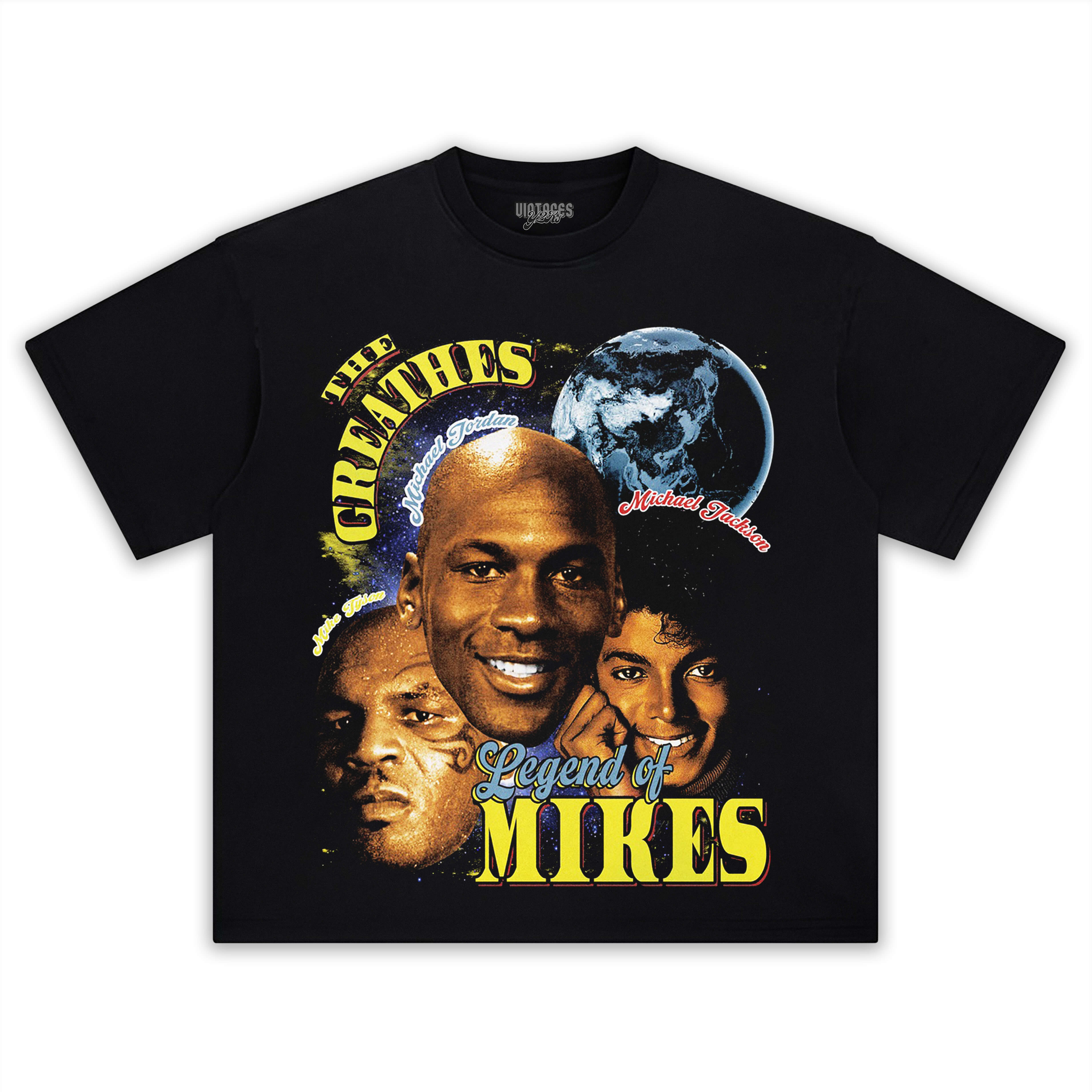 MICHAEL JORDAN & MICHAEL JACKSON & MIKE TYSON VINTAGE 90S TEE & LS & HOODIE