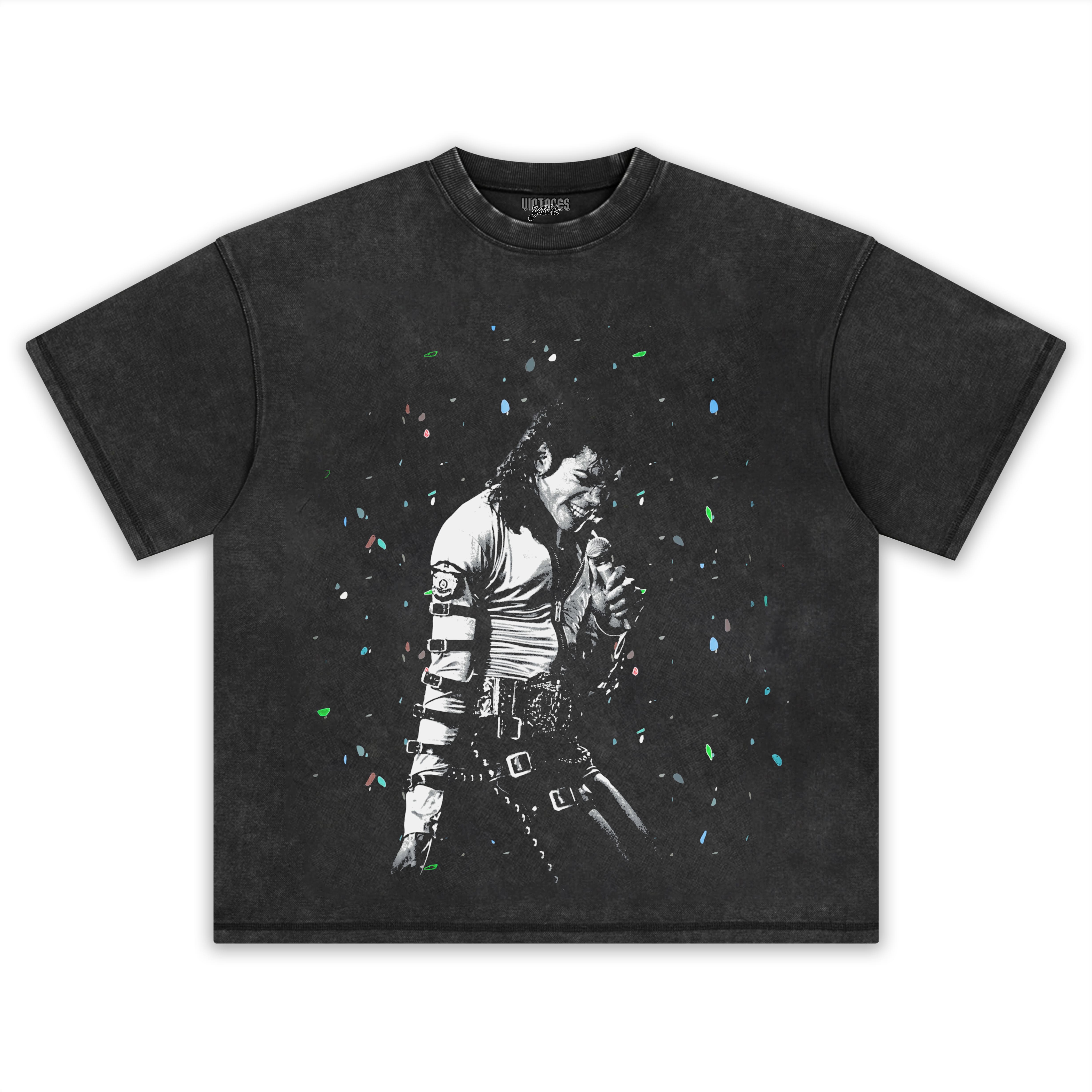 MICHAEL JACKSON CONFETTI TANK TOP & TEE & LONG SLEEVE & LAYERED LS & HOODIE