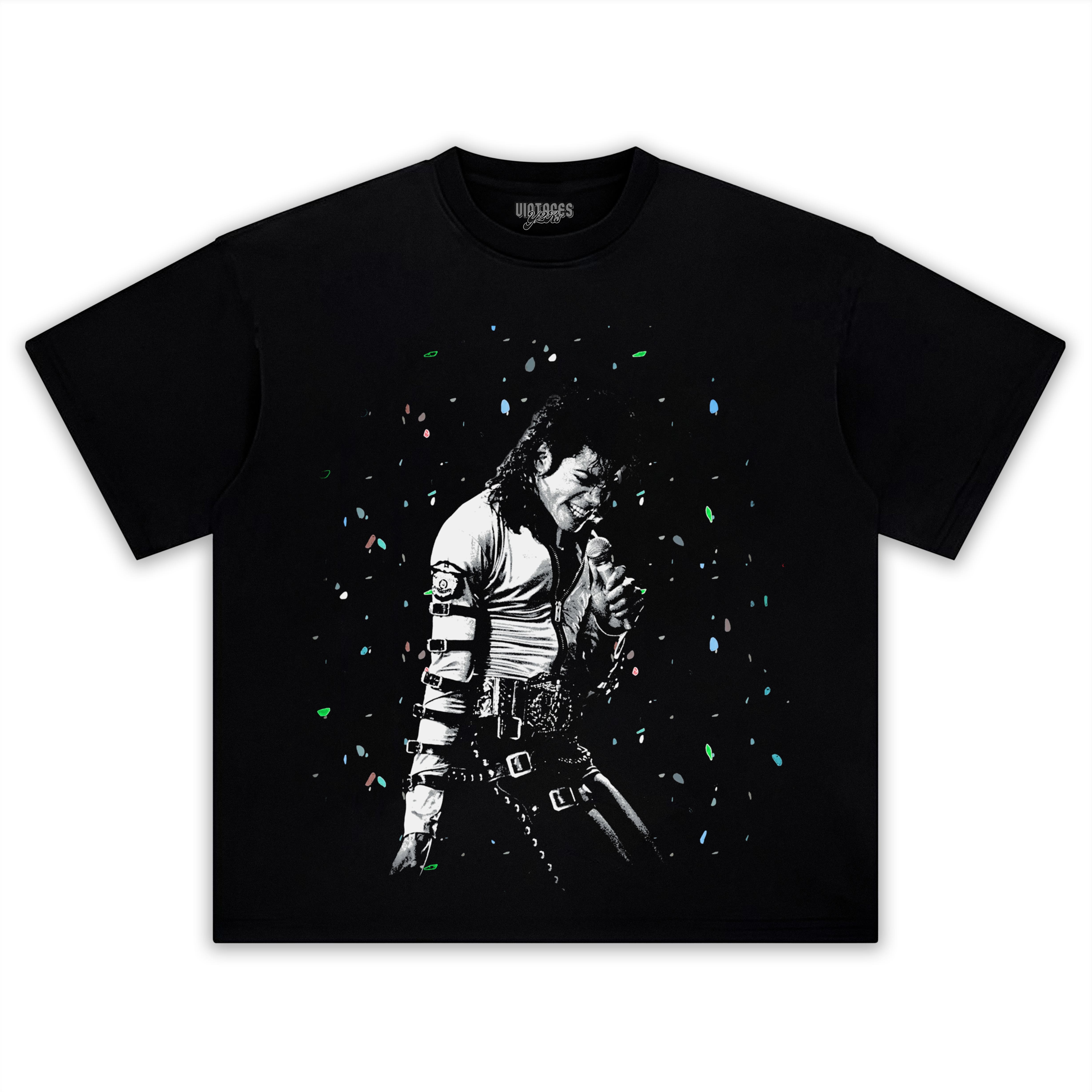 MICHAEL JACKSON CONFETTI TANK TOP & TEE & LONG SLEEVE & LAYERED LS & HOODIE