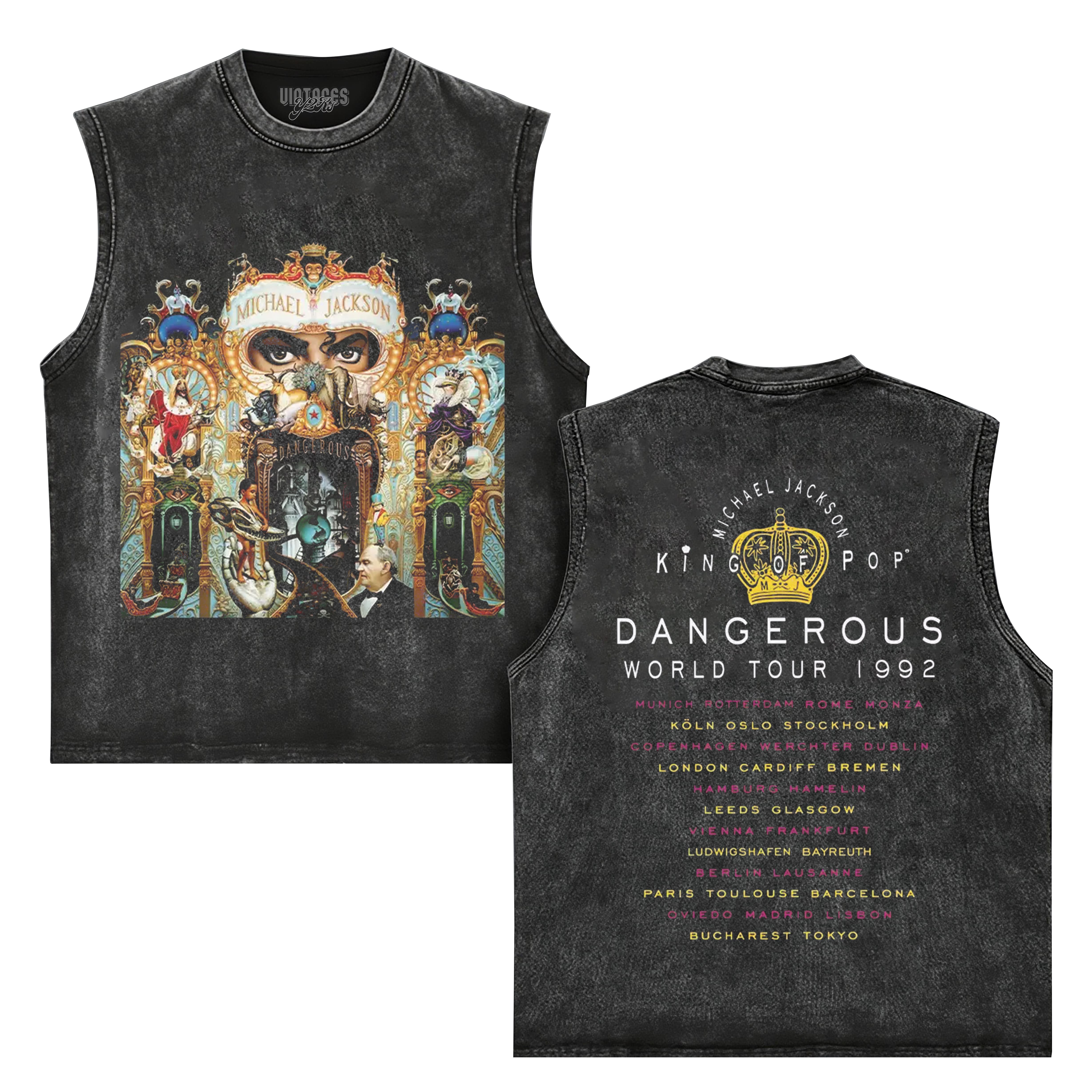 MICHAEL JACKSON DANGEROUS WORLD TOUR TANK TOP & TEE