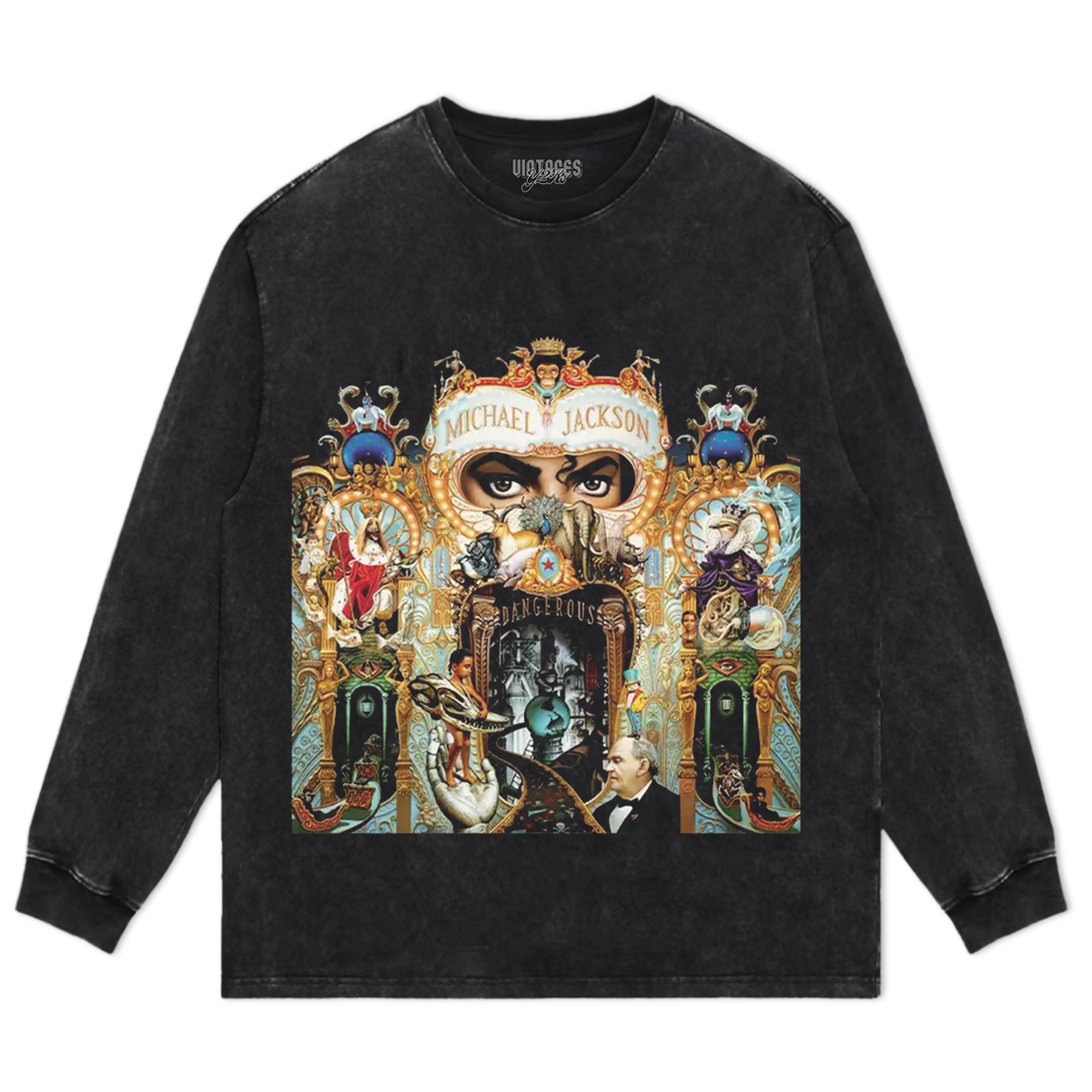 MICHAEL JACKSON DANGEROUS WORLD TOUR TANK TOP & TEE & LONG SLEEVE & LAYERED LS & HOODIE