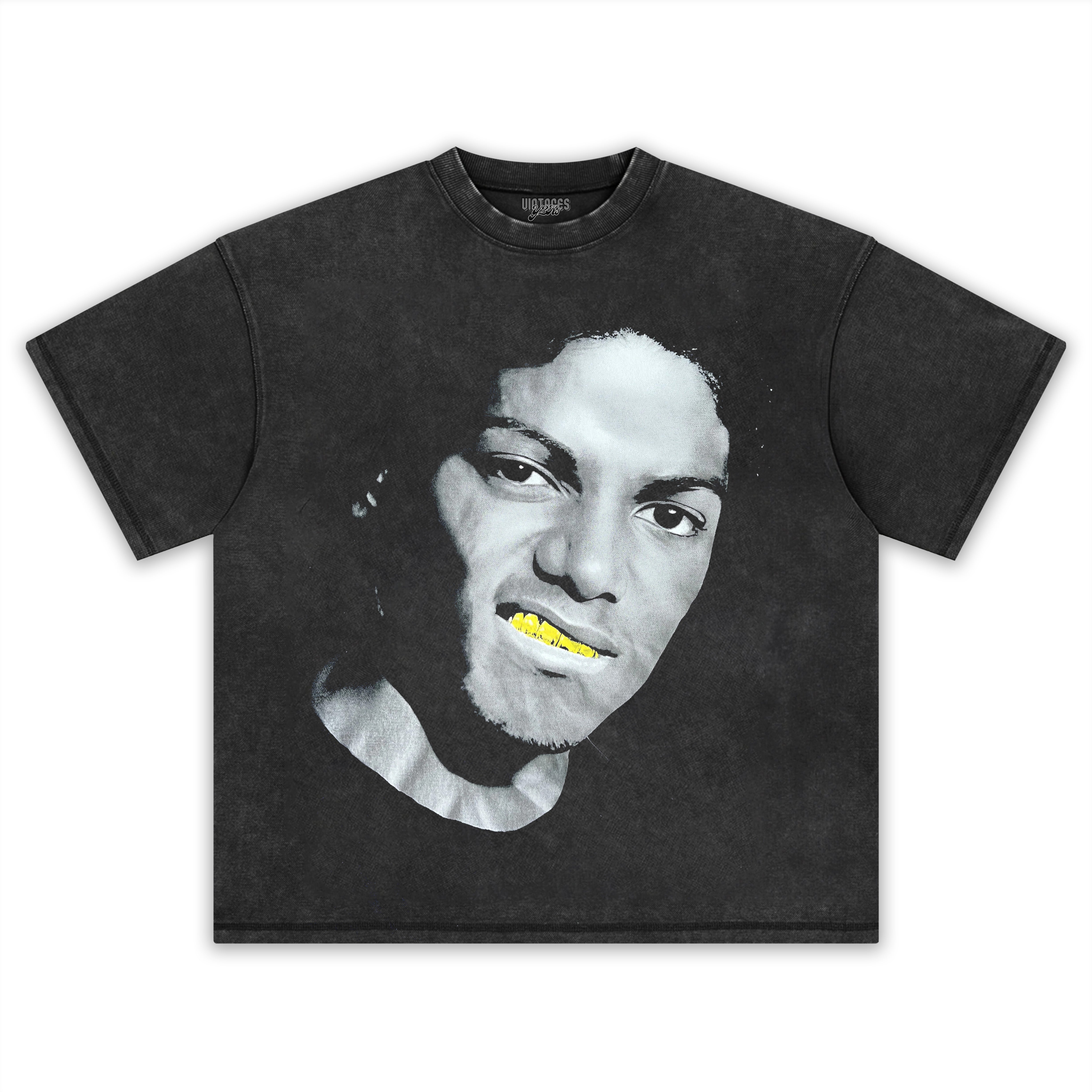 MICHAEL JACKSON GOLD GRILLSCREEN PRINT GRAPHIL TEE & LS & HOODIE