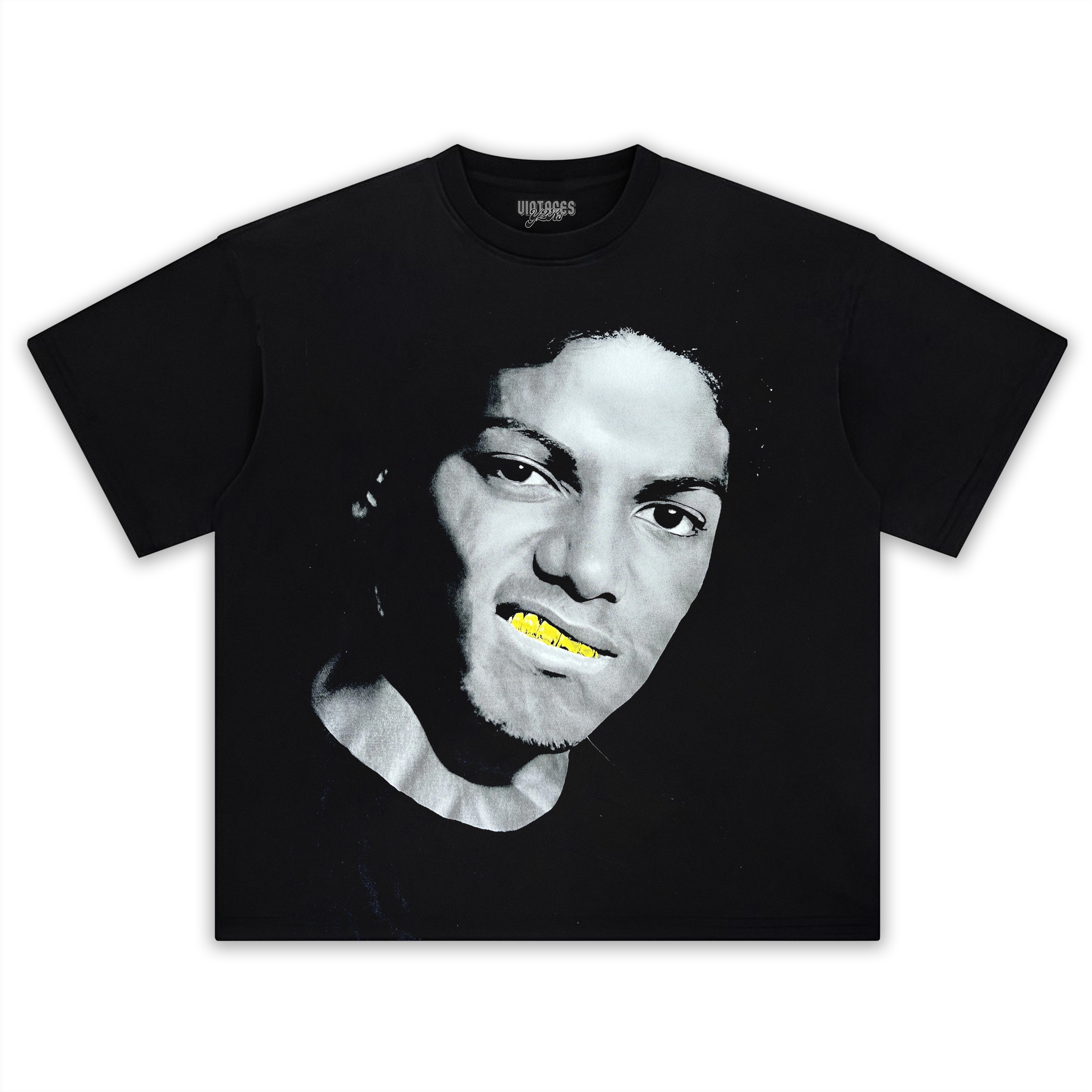 MICHAEL JACKSON GOLD GRILLSCREEN PRINT GRAPHIL TEE & LS & HOODIE
