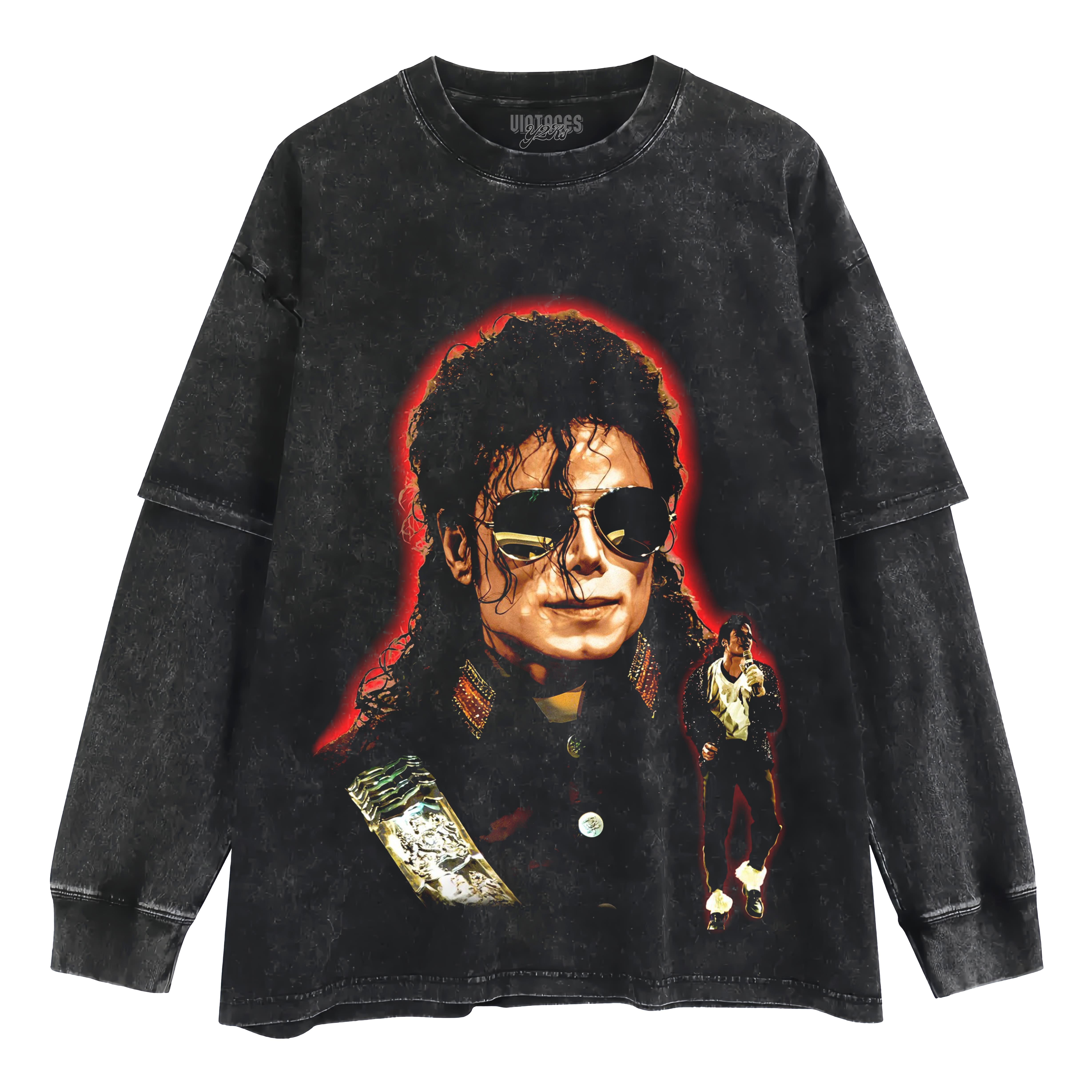 MICHAEL JACKSON KING OF POP TANK TOP & TEE & LONG SLEEVE & LAYERED LS & HOODIE