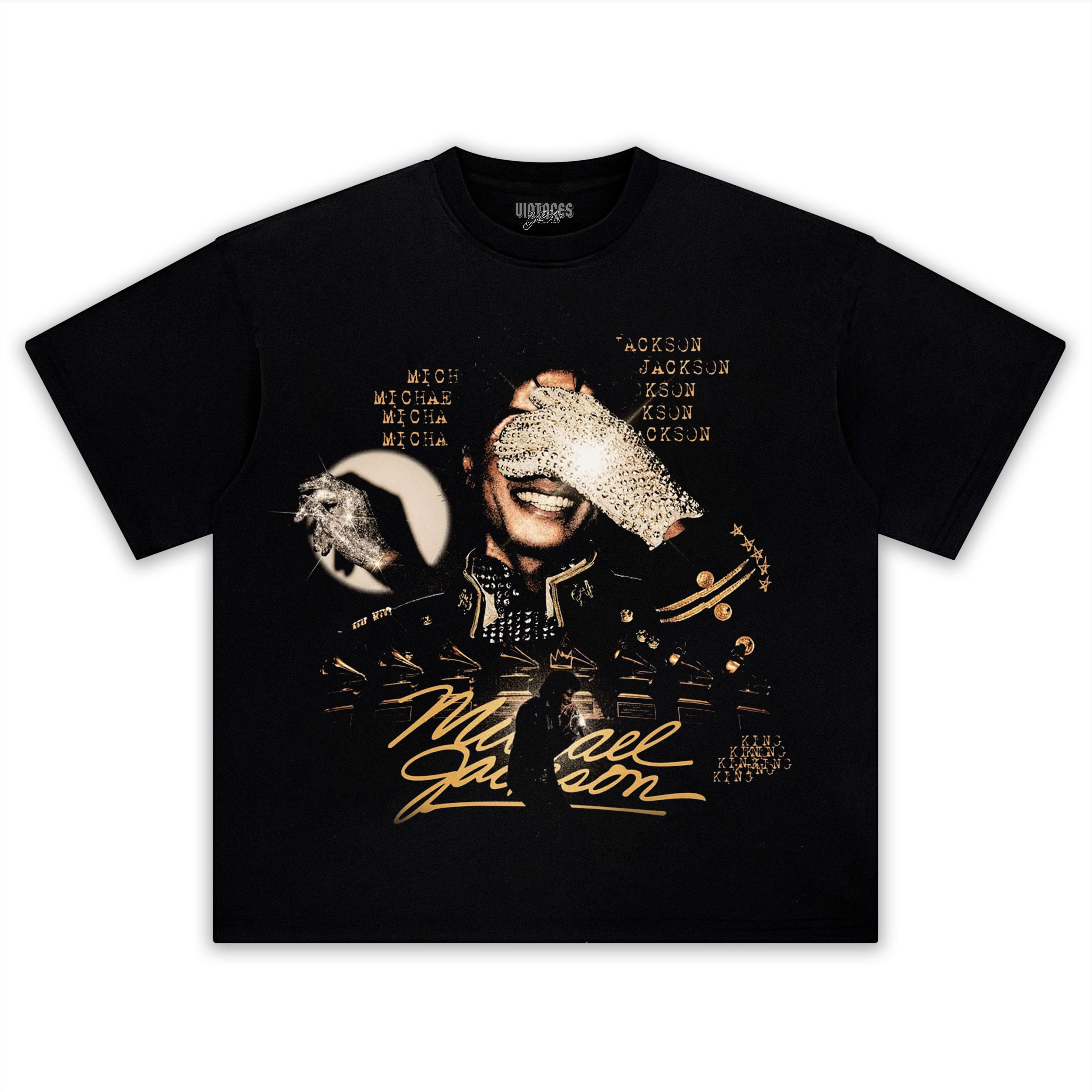 MICHAEL JACKSON KING OF POP VINTAGE TANK TOP & TEE & LONG SLEEVE & LAYERED LS & HOODIE