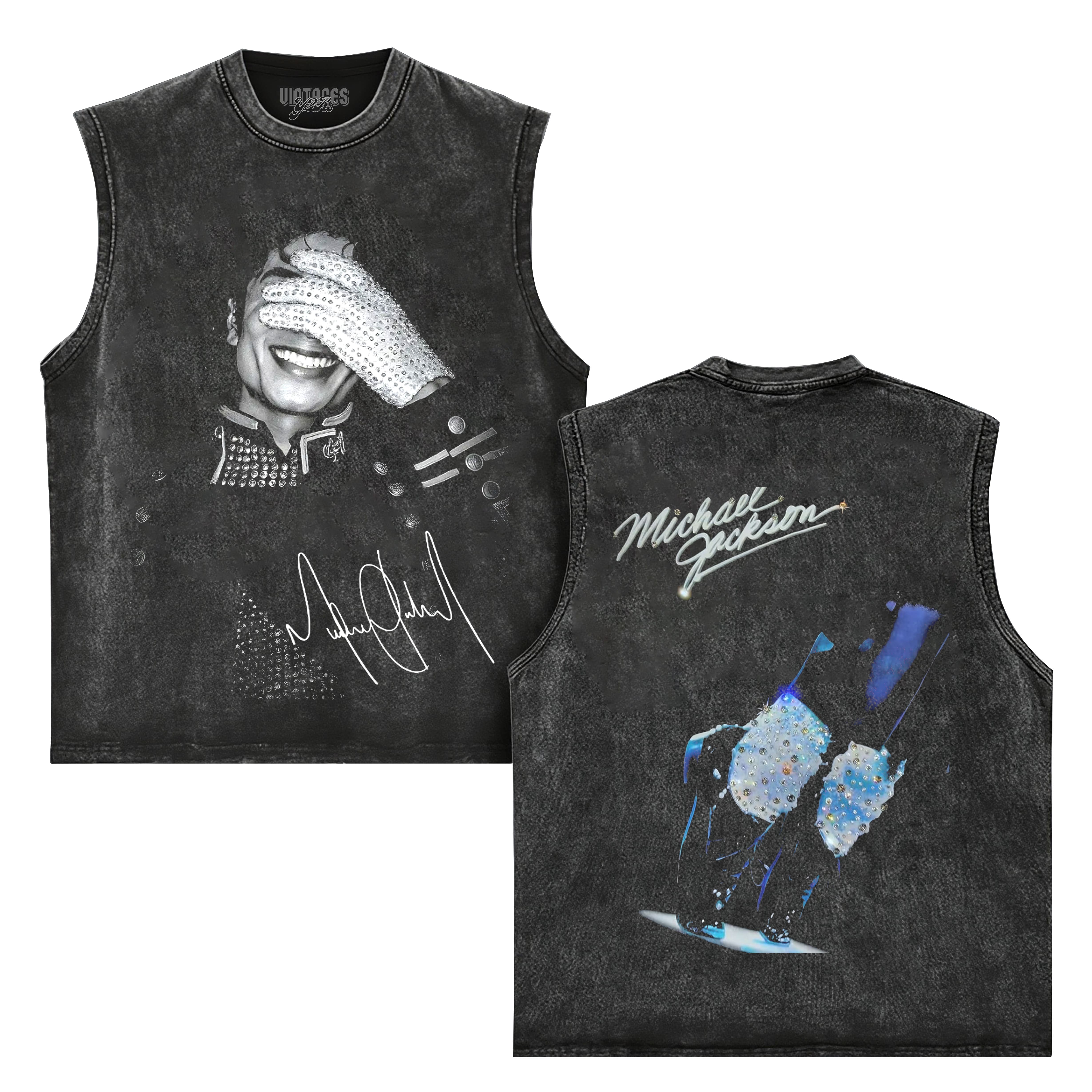 MICHAEL JACKSON KING OF POP VINTAGE V2 TANK TOP & TEE