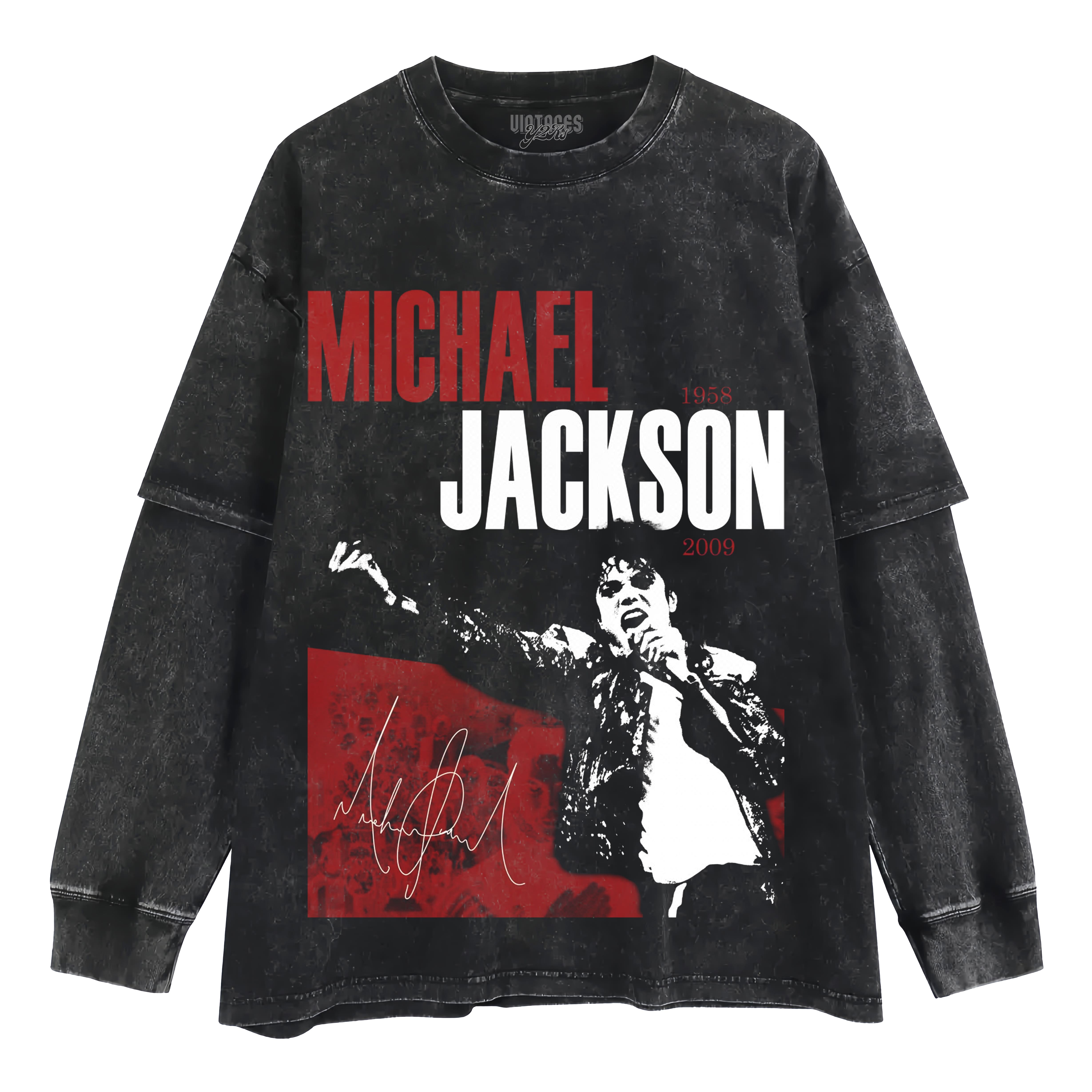 MICHAEL JACKSON SIGNATURE V4 LAYERED LONG SLEEVE