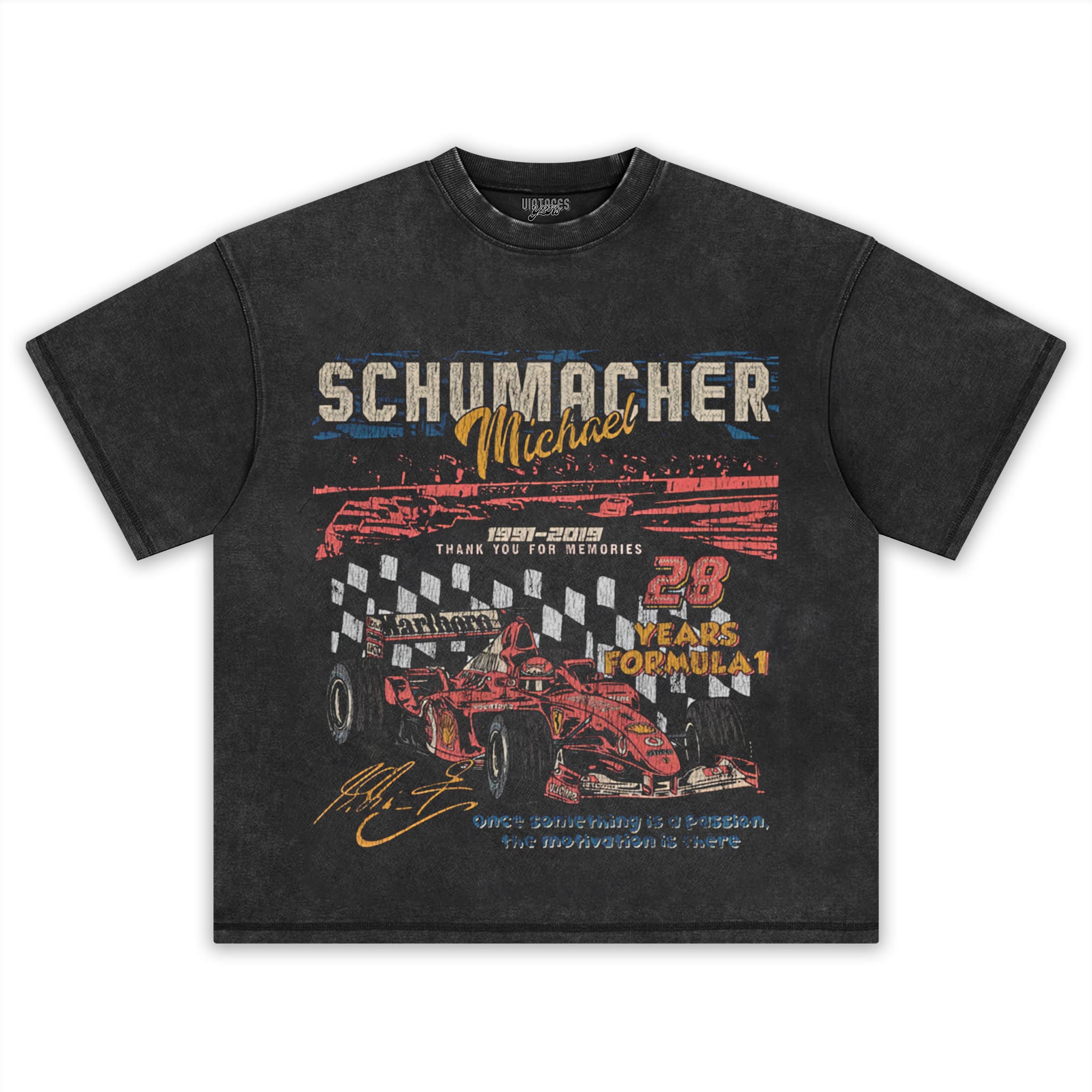 MICHAEL SCHUMACHER 28 YEARS FORMULA 1 TANK TOP & TEE & LONG SLEEVE & LAYERED LS & HOODIE