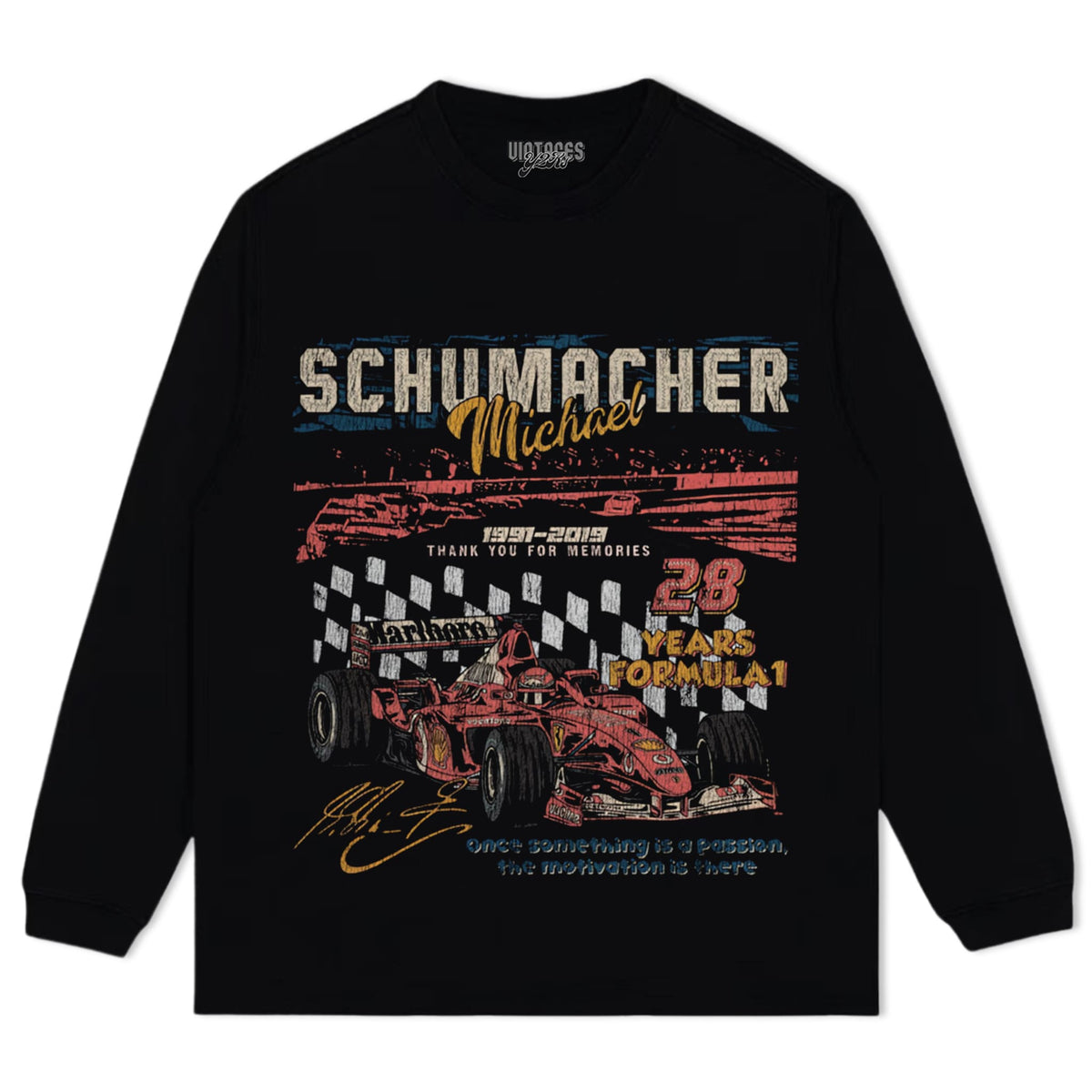 MICHAEL SCHUMACHER 28 YEARS FORMULA 1 TANK TOP & TEE & LONG SLEEVE & LAYERED LS & HOODIE