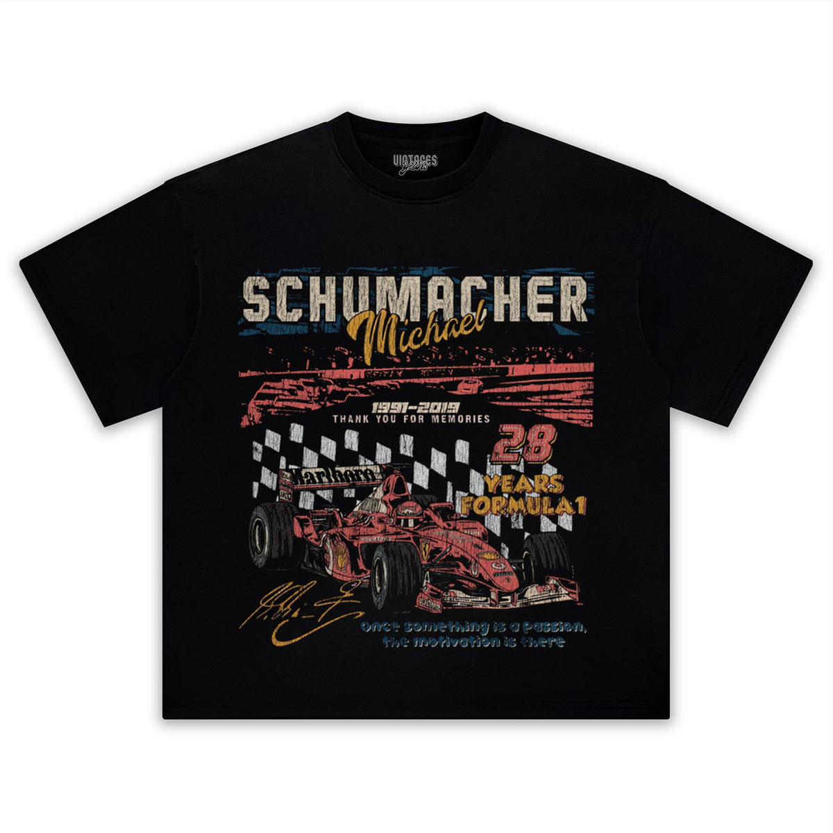 MICHAEL SCHUMACHER 28 YEARS FORMULA 1 TANK TOP & TEE & LONG SLEEVE & LAYERED LS & HOODIE