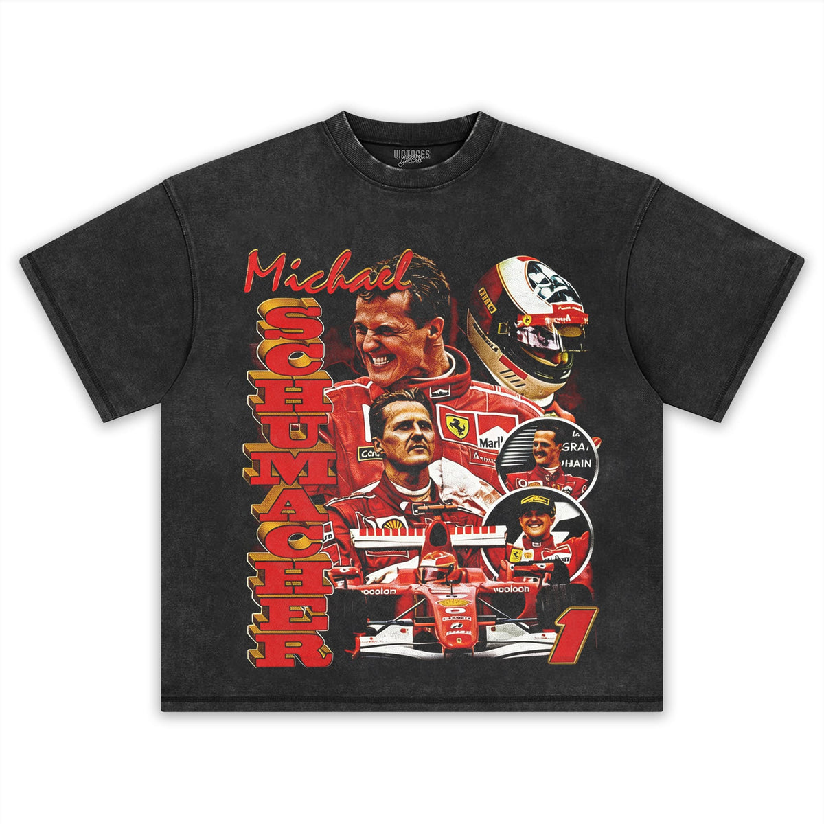 MICHAEL SCHUMACHER F1 RACING TANK TOP & TEE & LONG SLEEVE & LAYERED LS & HOODIE