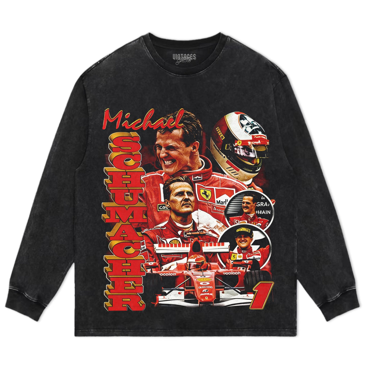 MICHAEL SCHUMACHER F1 RACING TANK TOP & TEE & LONG SLEEVE & LAYERED LS & HOODIE