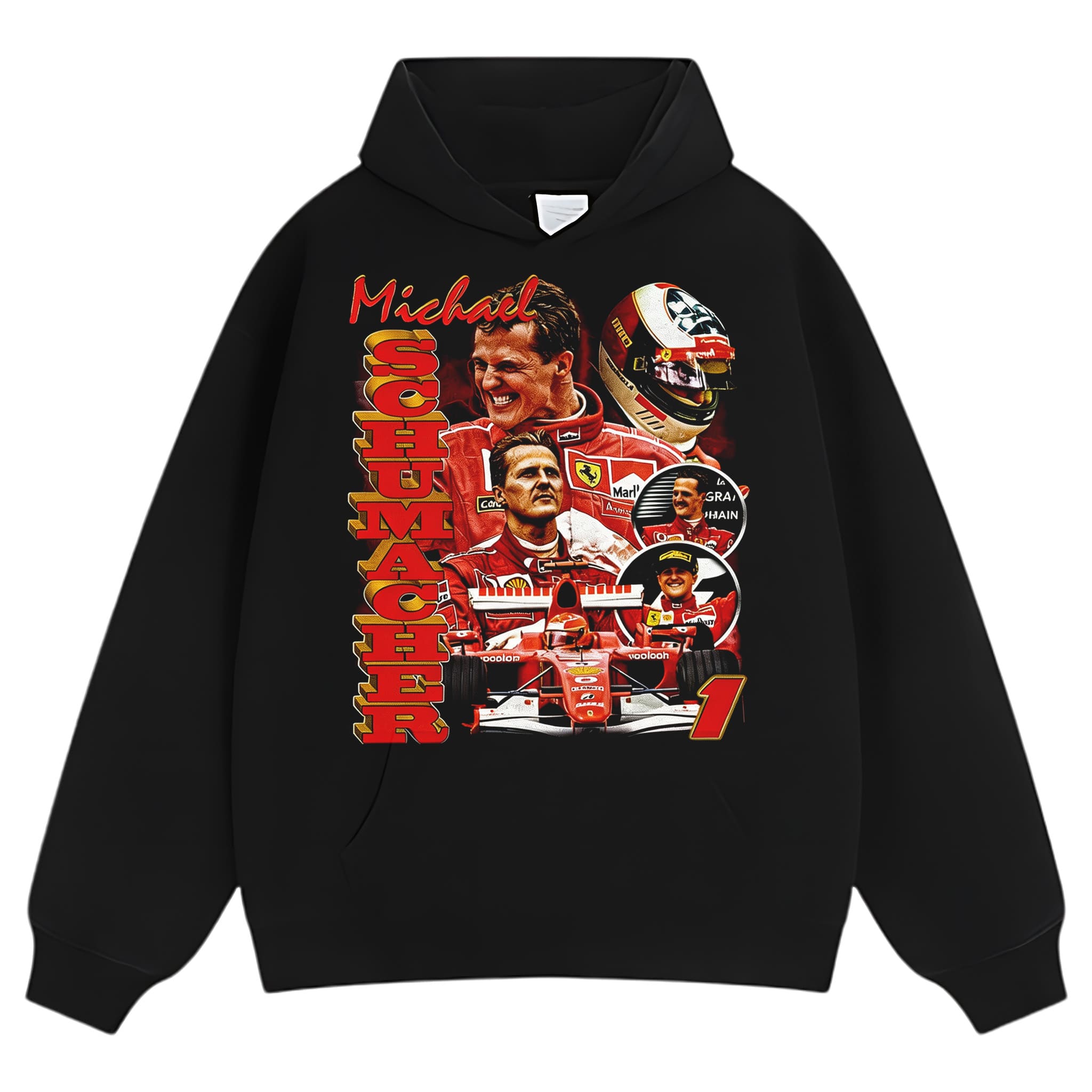 MICHAEL SCHUMACHER F1 RACING TANK TOP & TEE & LONG SLEEVE & LAYERED LS & HOODIE