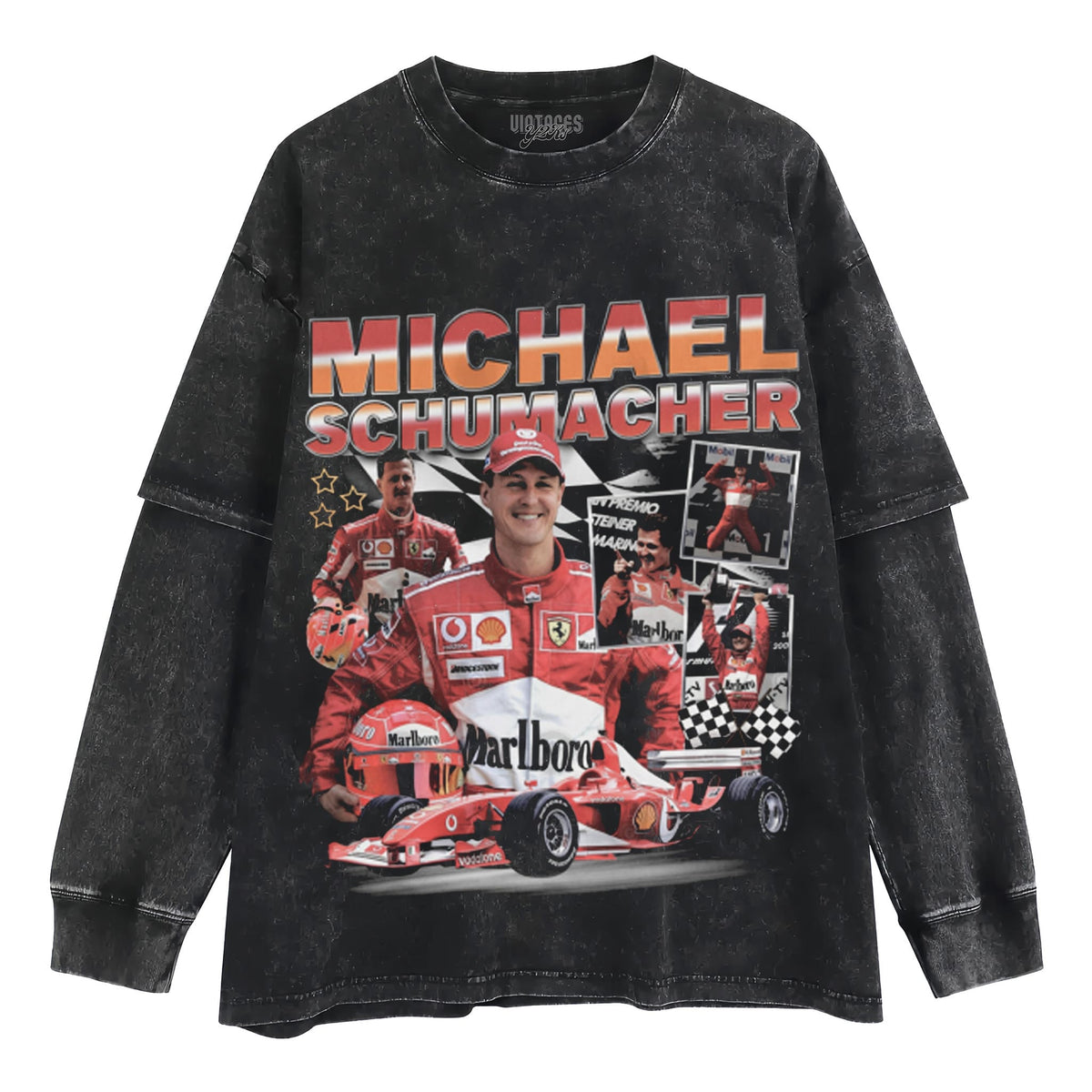 MICHAEL SCHUMACHER RETRO TANK TOP & TEE & LONG SLEEVE & LAYERED LS & HOODIE
