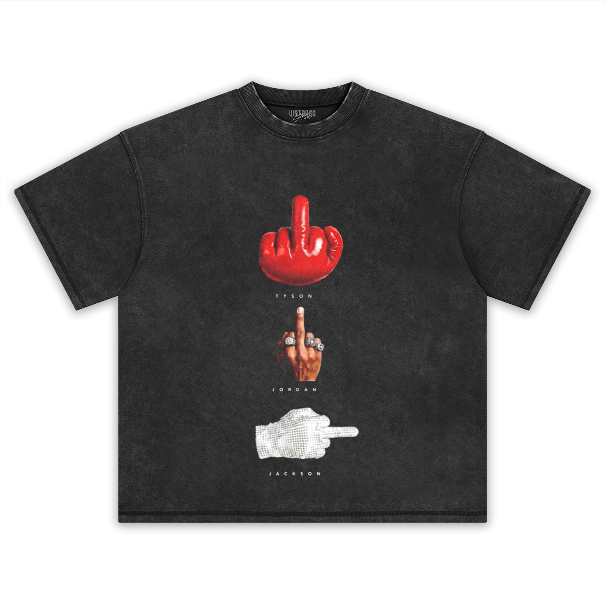 MICHAEL TYSON JORDAN JACKSON ICONIC FLIP HAND TANK TOP & TEE & LONG SLEEVE & LAYERED LS & HOODIE