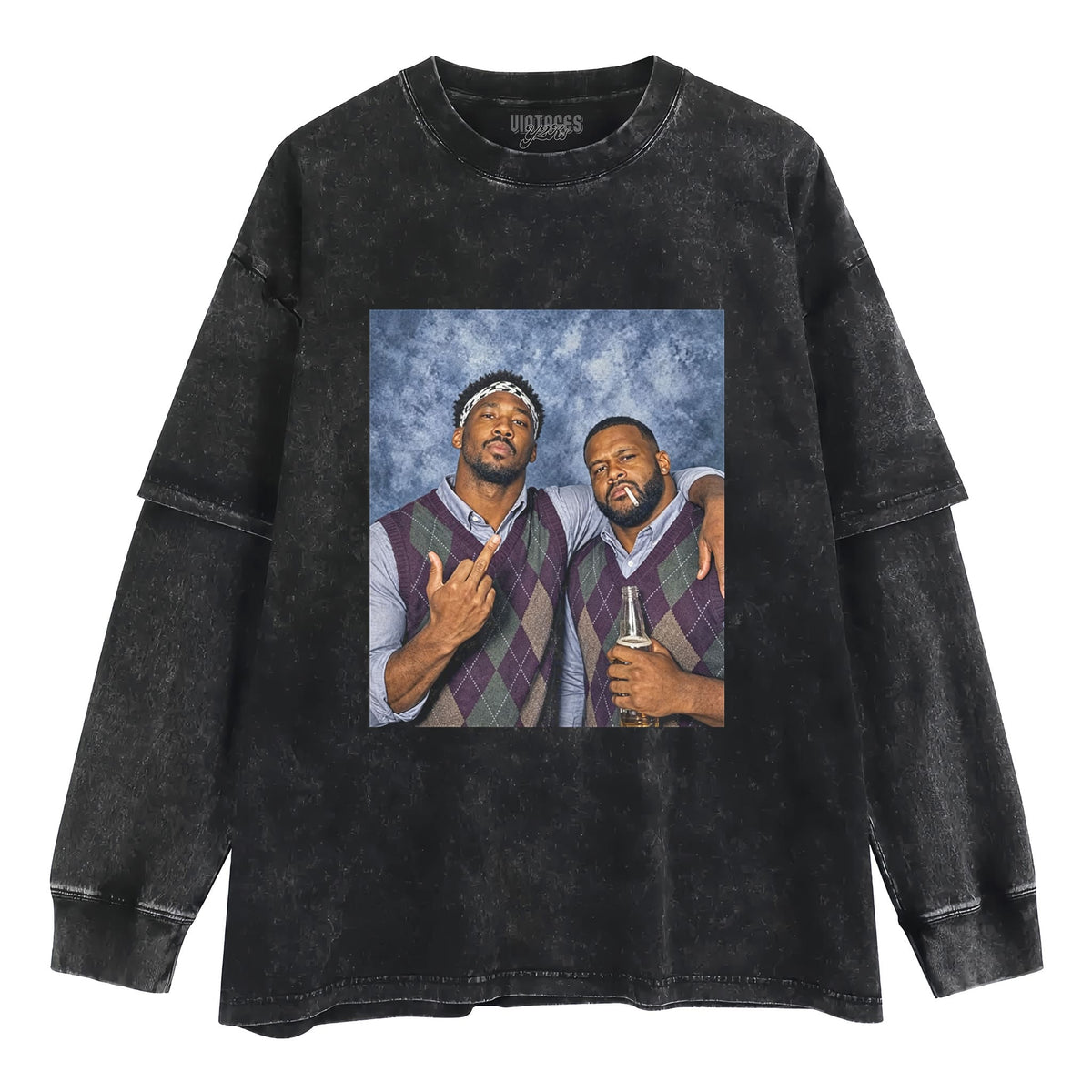 MIDDLE FINGER & MYLES GARRETT LA RAMS FOOTBALL V4 TANK TOP & TEE & LONG SLEEVE & LAYERED LS & HOODIE