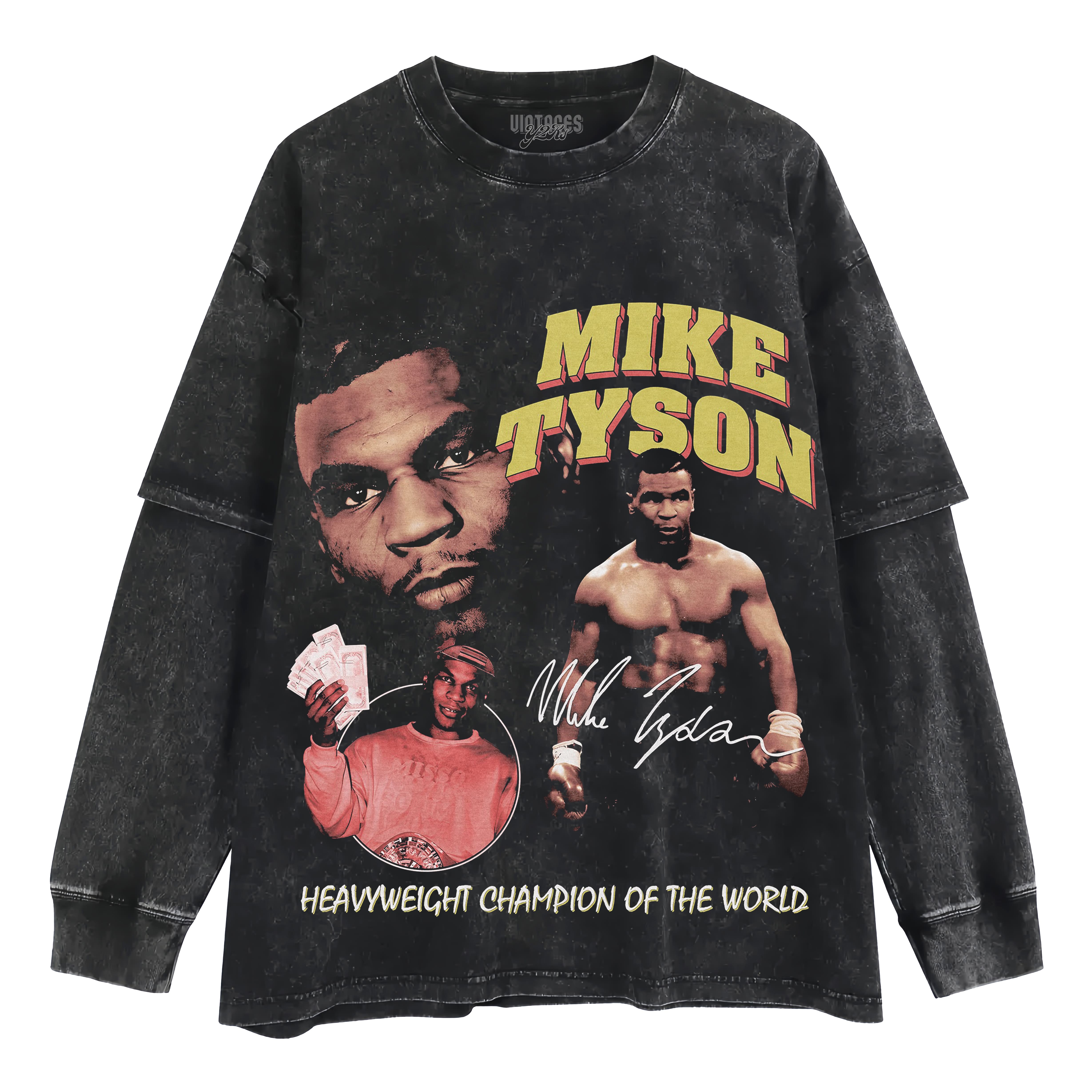 MIKE TYSON VINTAGE LAYERED LONG SLEEVE