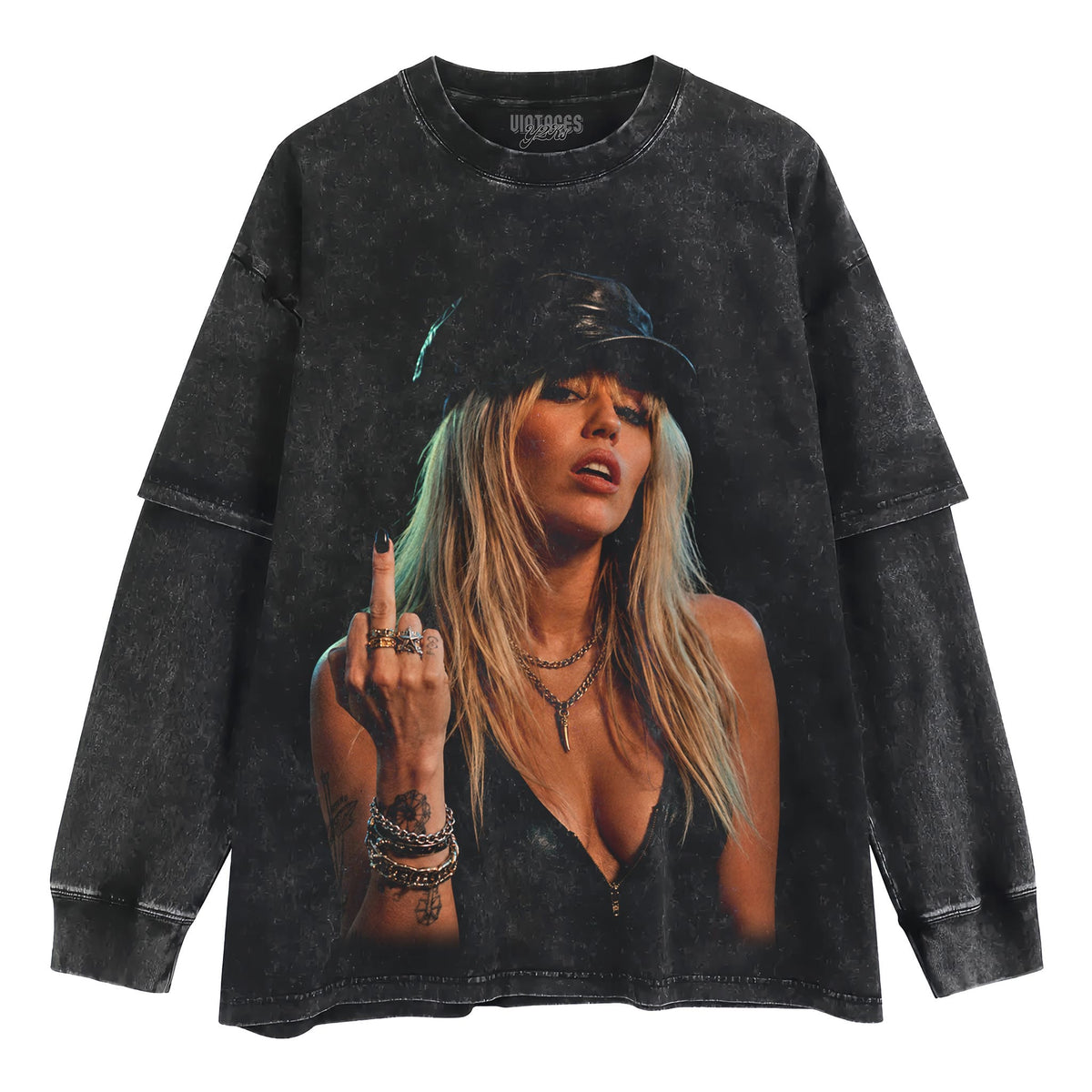 MILEY 2026 - MIDDLE FINGER TANK TOP & TEE & LONG SLEEVE & LAYERED LS & HOODIE