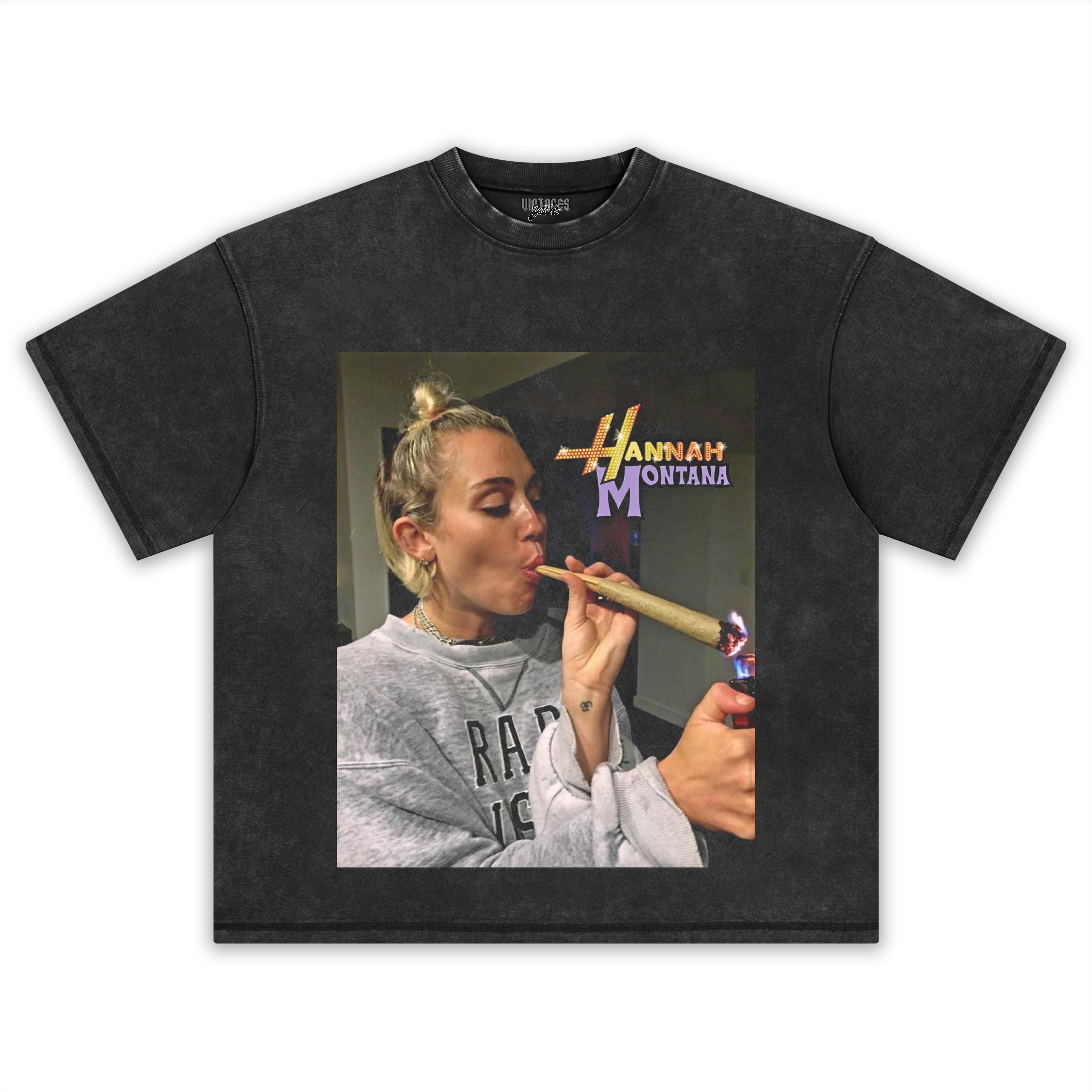 MILEY CYRUS HANNAH MONTANA FUNNY SMOKING TEE & LS & HOODIE