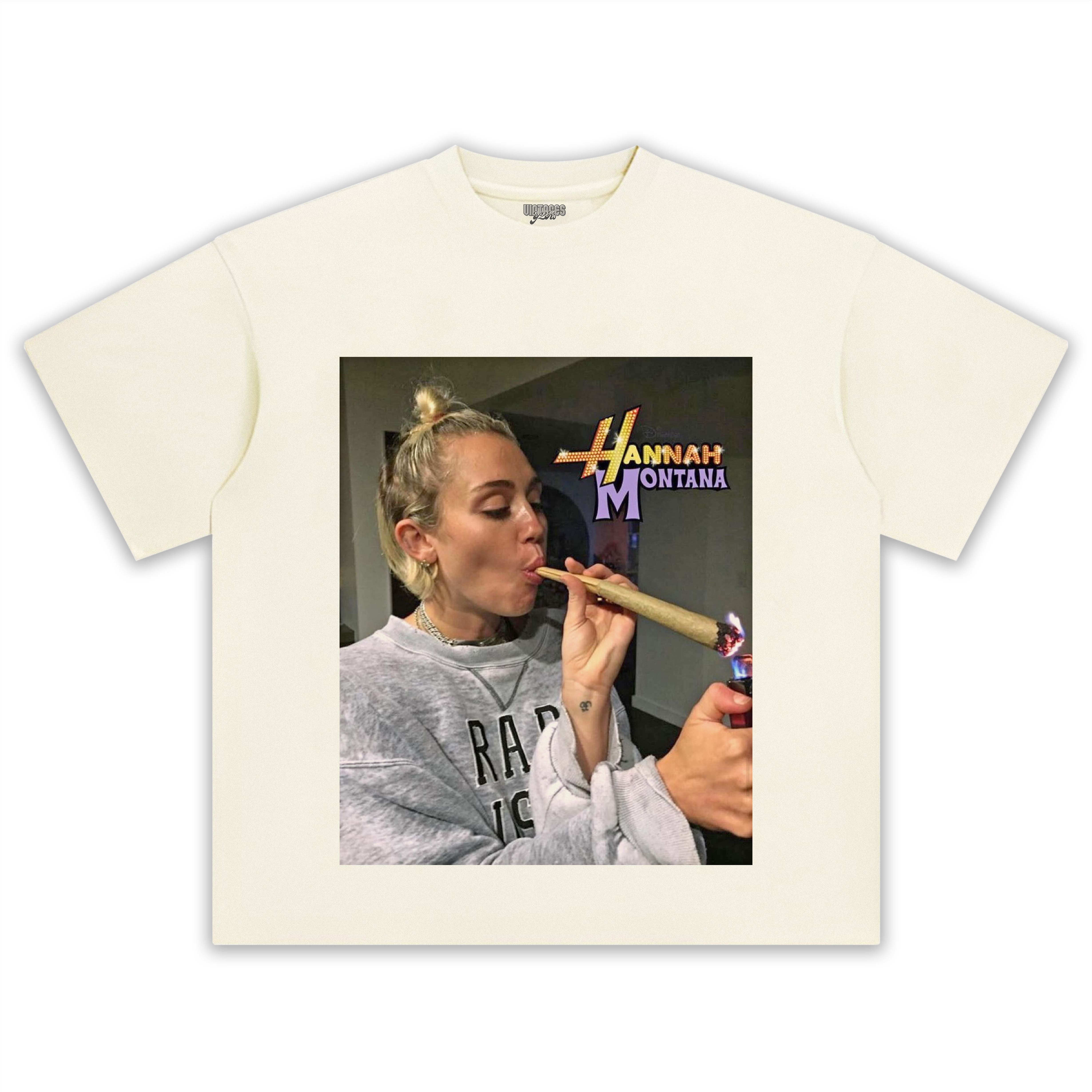 MILEY CYRUS HANNAH MONTANA FUNNY SMOKING TEE & LS & HOODIE
