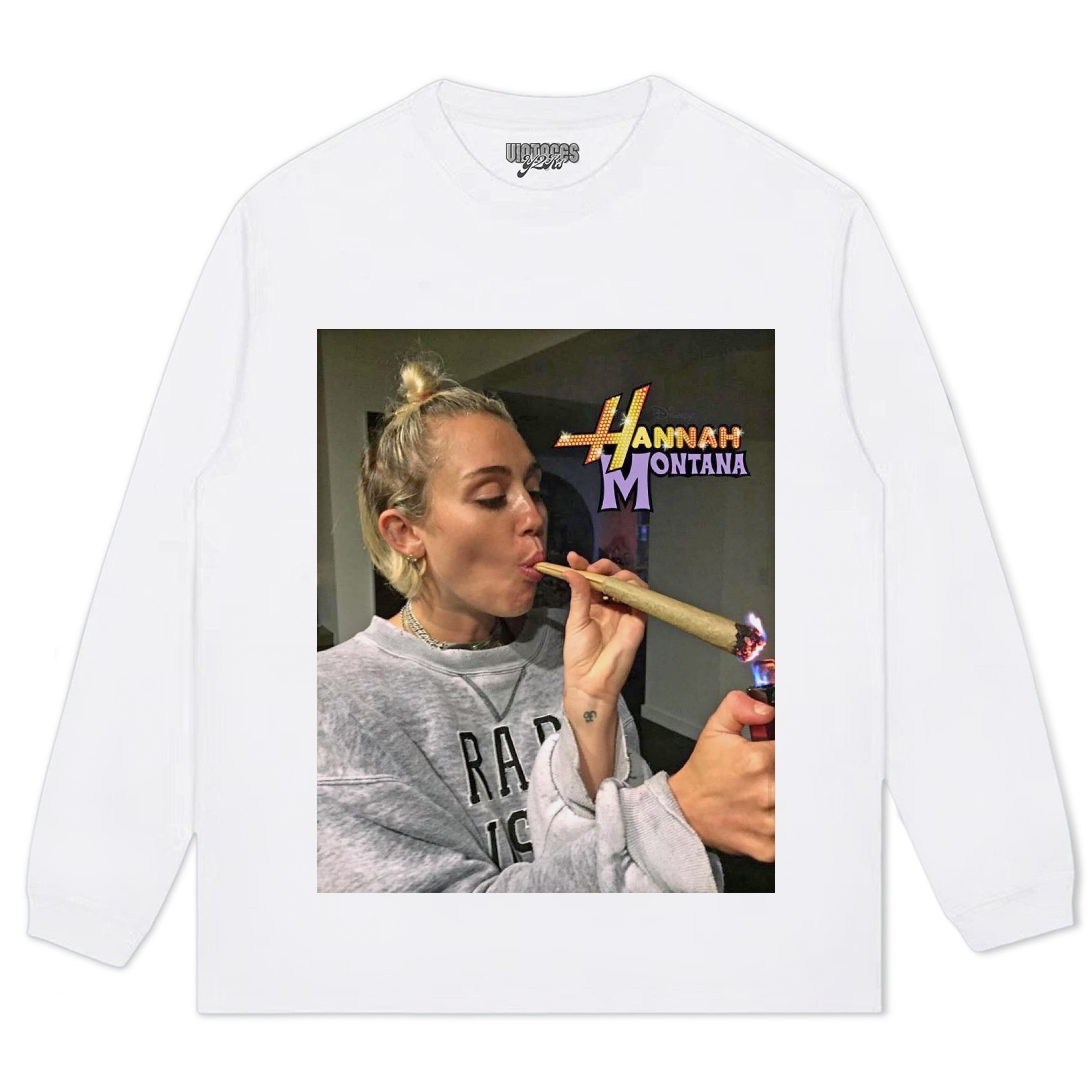 MILEY CYRUS HANNAH MONTANA FUNNY SMOKING TEE & LS & HOODIE