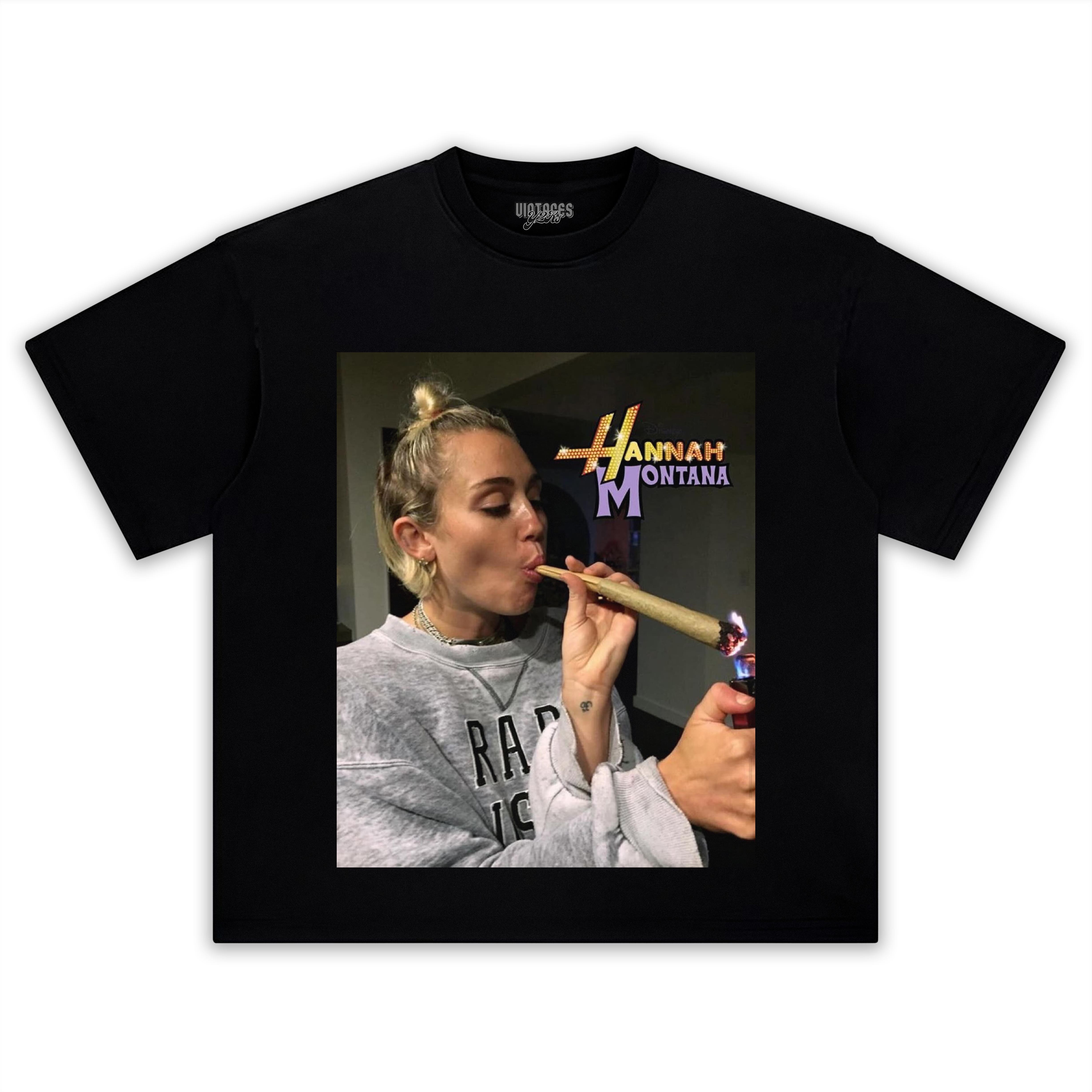 MILEY CYRUS HANNAH MONTANA FUNNY SMOKING TEE & LS & HOODIE
