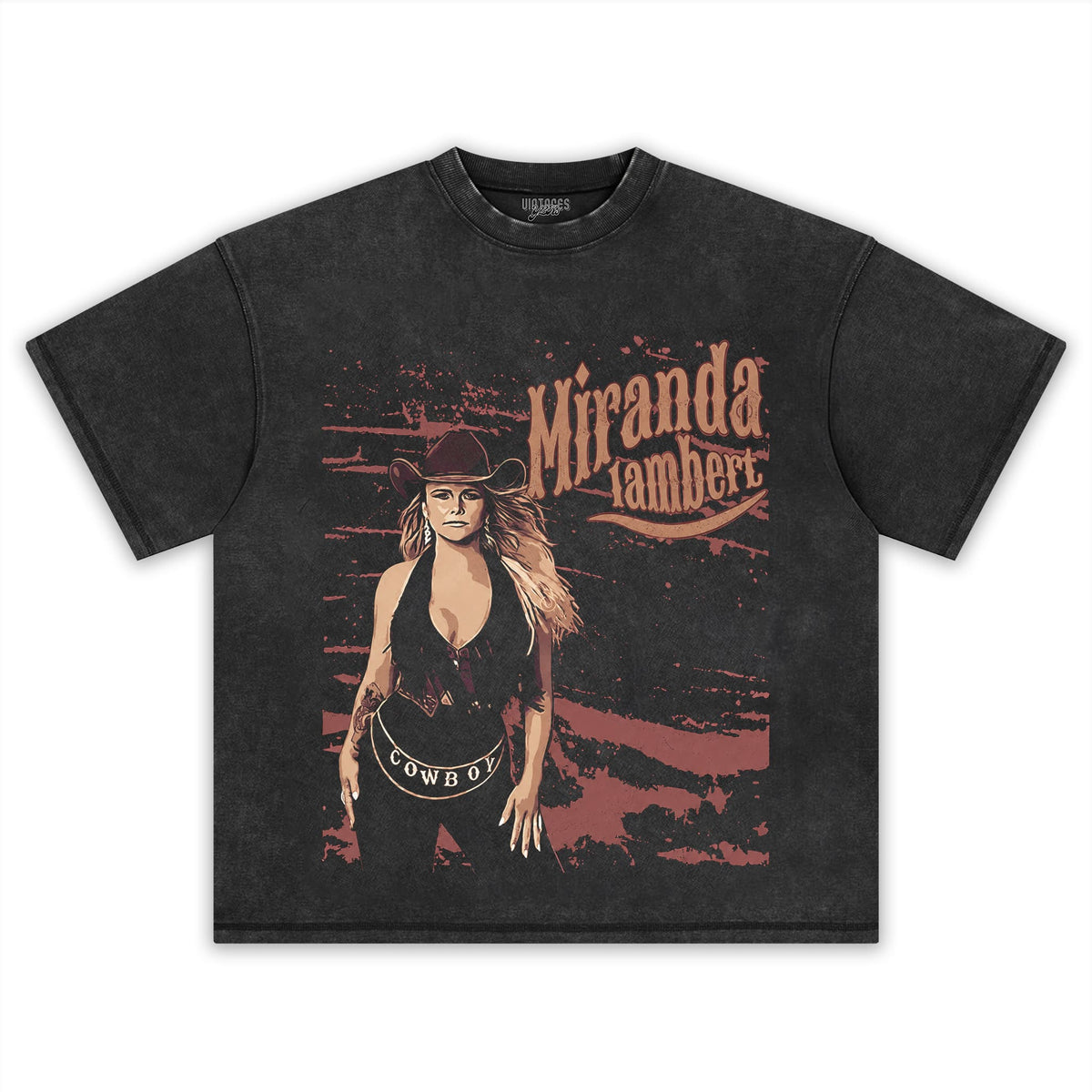 MIRANDA LAMBERT - BROWN VINTAGE TANK TOP & TEE & LONG SLEEVE & LAYERED LS & HOODIE
